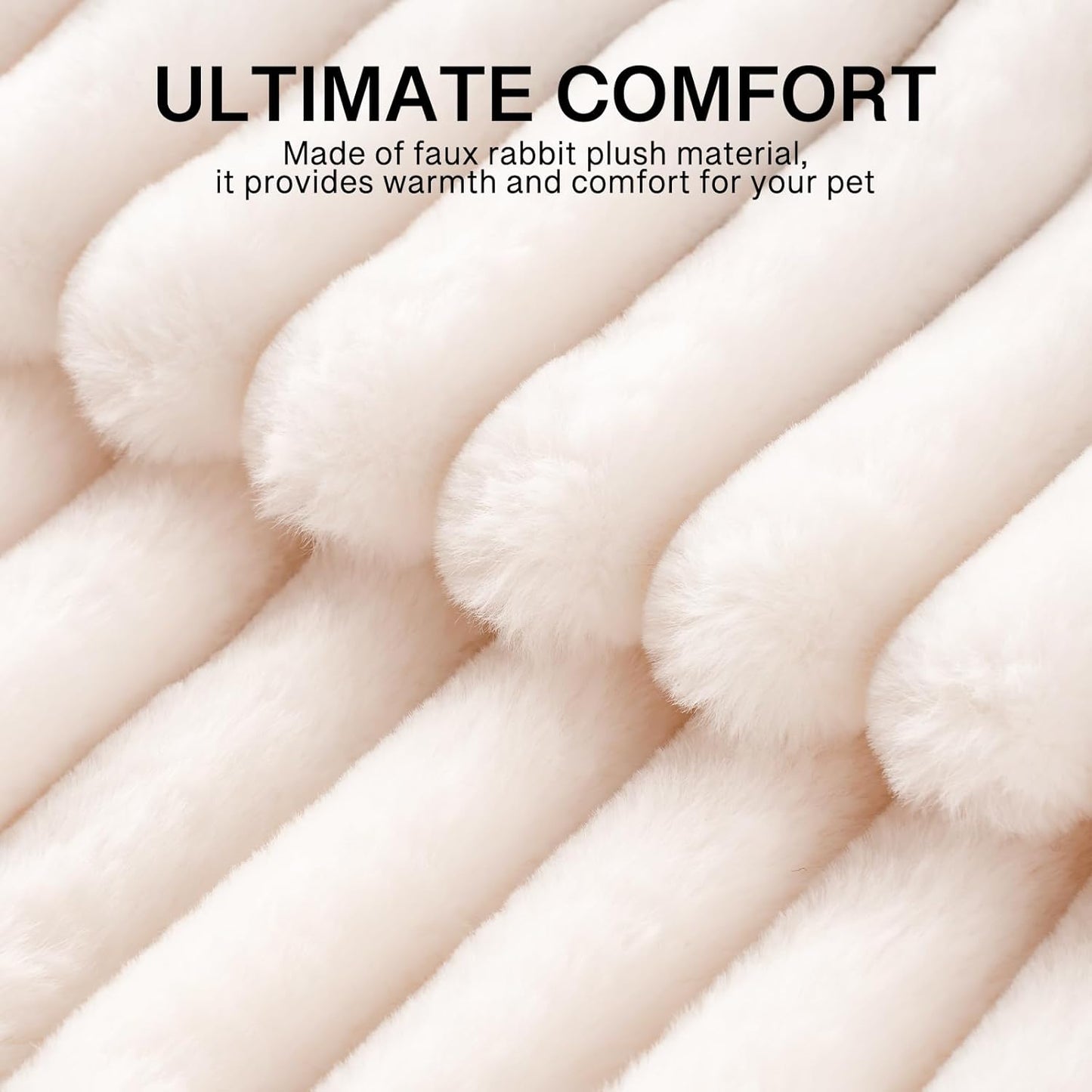 MEWOOFUN Dog Bed for Medium Dogs, Washable Large Cat Beds for Indoor Cats, Donut Pet Bed for Dogs and Cats with Anti-Slip Bottom (Beige, 27"x27"x10")