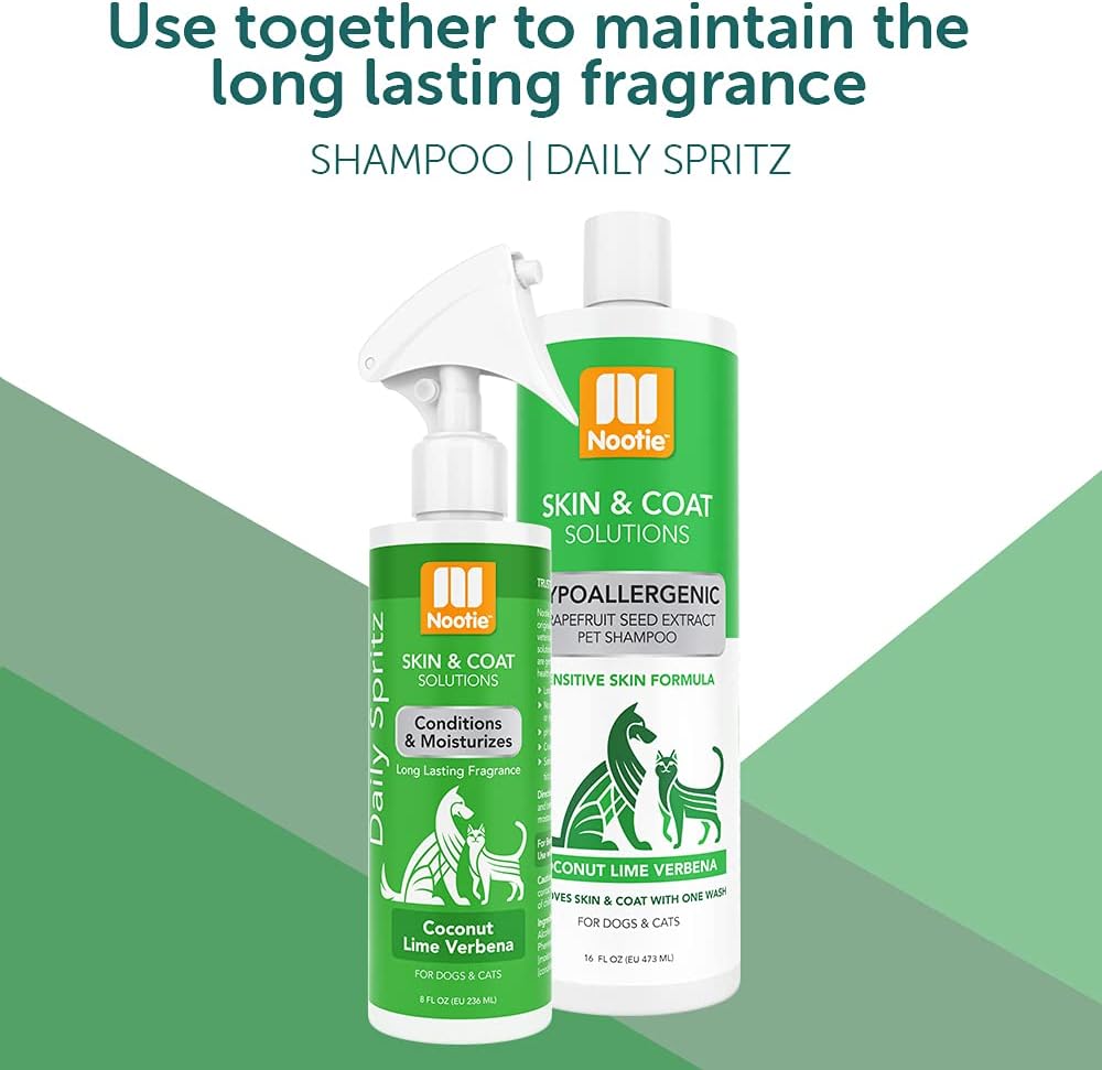 Nootie - Pet Shampoo for Sensitive Skin - Revitalizes Dry Skin & Coat - Natural Ingredients - Gentle Dog Shampoo - Cleans & Conditions