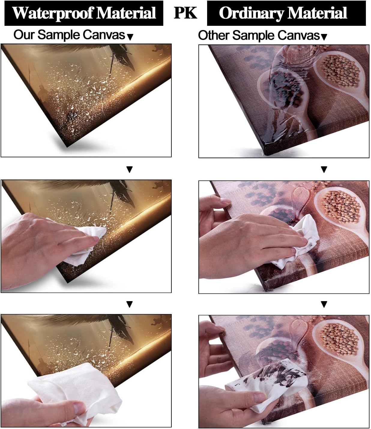 Fantasy Angel Stretched Canvas Wall Art for Living Room Bedroom Home Decoration,Abstract Anime Picture Print Painting Decor Artwork,Mysterious Wing Man Gallery Wrapped Gift,Inner Frame 24x36 Inches