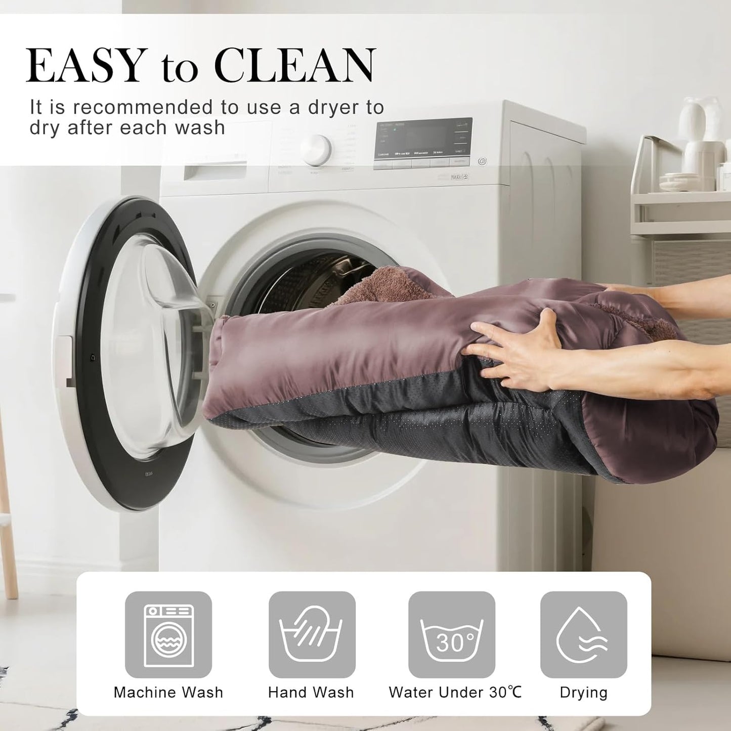 Dog Beds for Large Dogs, Breathable Dog Bed with Durable Fabric, Rectangle Washable Pet Bed, Warming Pet Bolster Couch