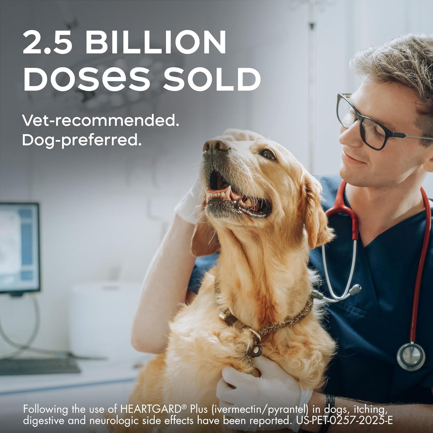 HEARTGARD® Plus (ivermectin/pyrantel) Real-Beef Chewables for Dogs 26-50 lbs (Green Box) 12 Month Supply of Chews (Heartworm Disease Preventive)