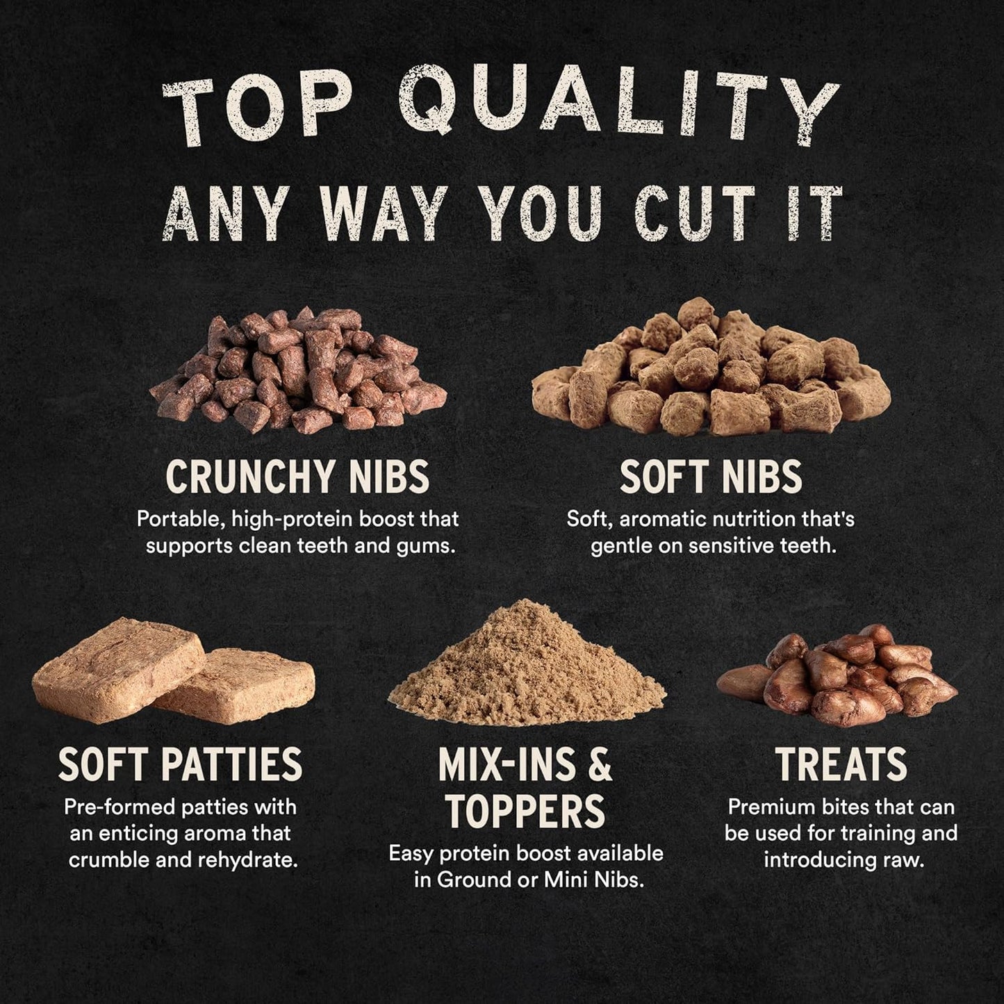 Vital Essentials Freeze Dried Cat Food, Raw Pork Mini Patties Entree 8 oz