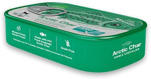 Open Farm, Canned Cat Food Topper, Silky Mousse Made with 95% Responsibly Sourced Icelandic Fish, Grain & Legume Free, Arctic Char Recipe, 3.17oz Cans (Pack of 17)