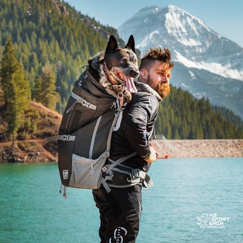 K9 Sport Sack Kolossus - XXL, Myrtle Green - The Big Dog Backpack - Ideal for Dogs 26-29” Long - Fully Adjustable Pet Carrier - Doubles as a Professional-Grade 60L Hiking Pack