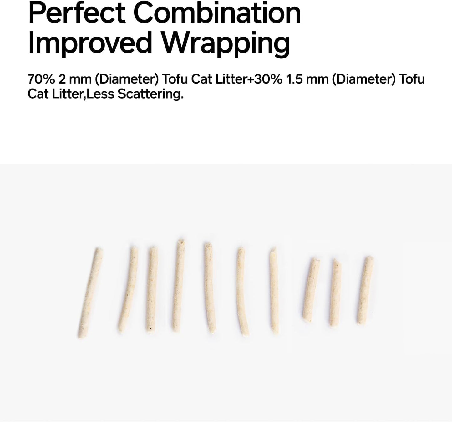 pidan Tofu Cat Litter Clumping,Flushable,Ultra Absorbent and Fast Drying, 100% Natural Ingredients Litter,Solubility in Water,Really Dust-Free,Less Scattering (5.3lb×4bags)