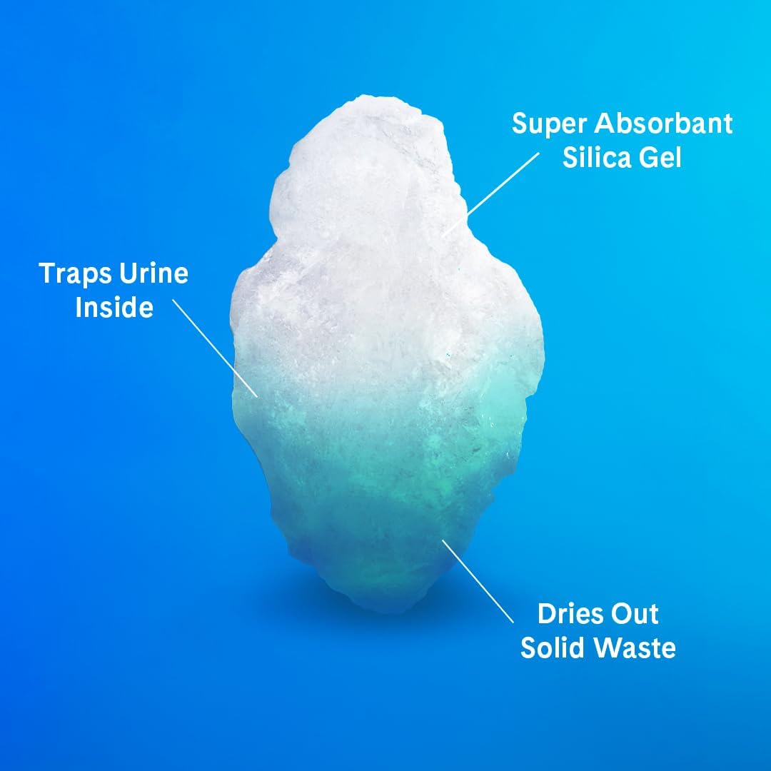 Pretty Litter Health Monitoring Cat Litter, Non-Clumping Crystal Litter, (6LB (Pack of 2), Unscented)