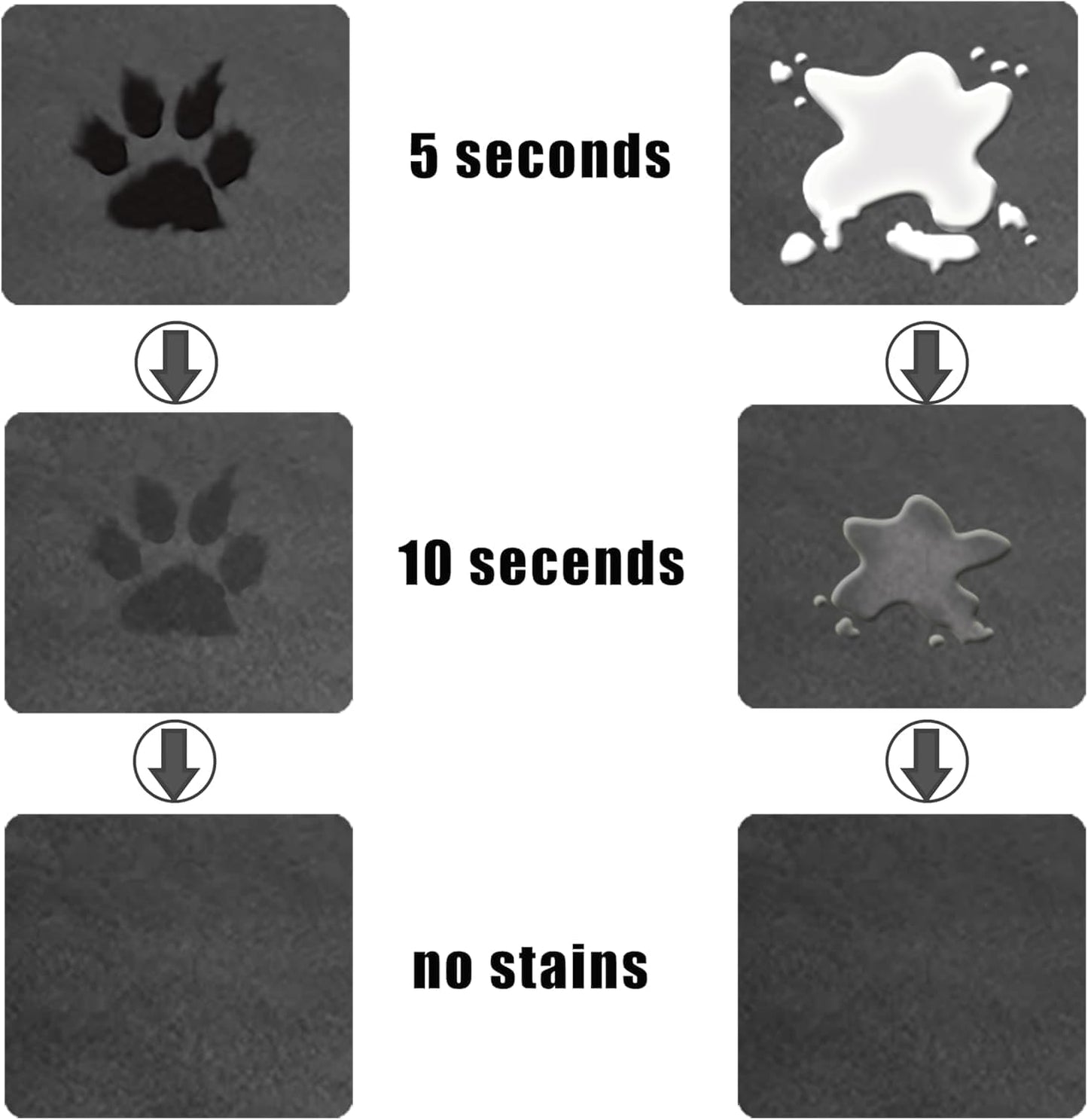 Large Pet Feeding Mat,Super Absorbent Pet Mat,Quick Dry Cat & Dog Water Dispenser Mat,No Stains Non Skid Pet Food Mat for Food and Water Bowl,Easy to Clean Pet Placemats (Dark Brown, 40'' x 32'')