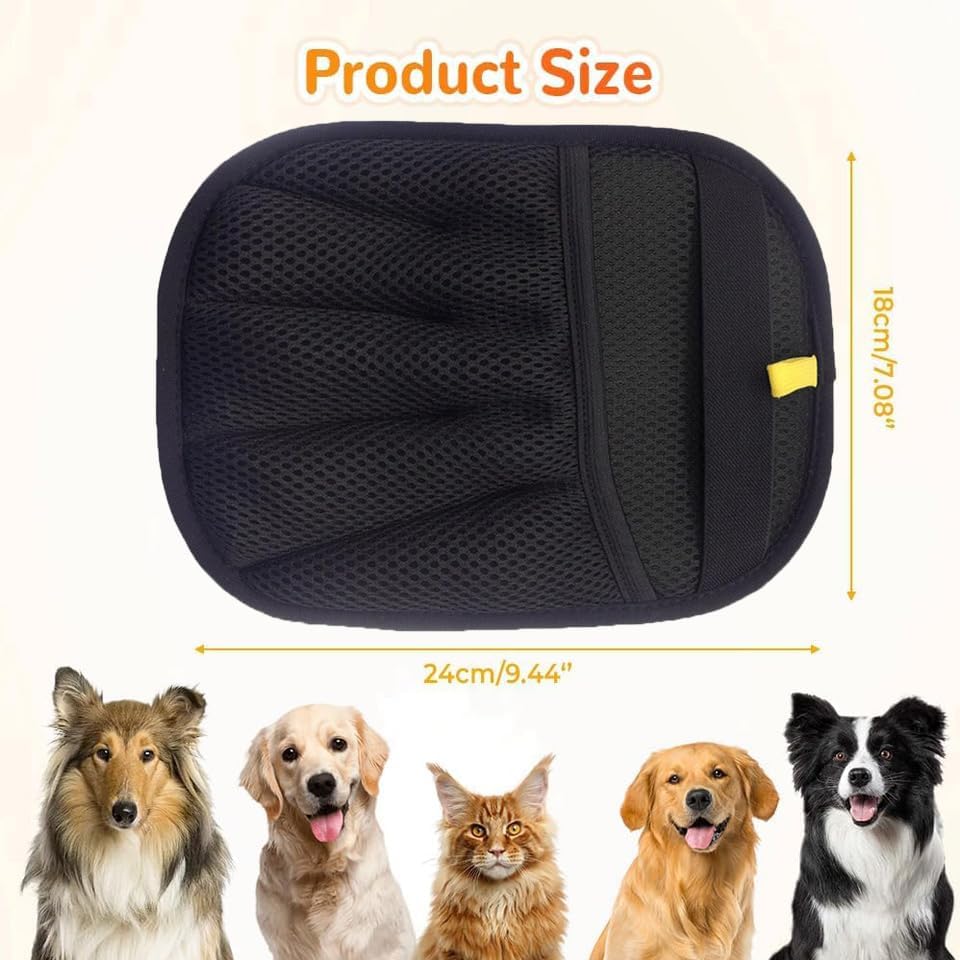 Pet Hair Removal Glove for Cats & Dogs,Electrostatic Gloves Pet Hair,Cat Grooming Gloves for Hair Removal,Reusable Pet Hair Remover Glove for Couch,Furniture,Carpet,Curtain,Clothe (3PCS)