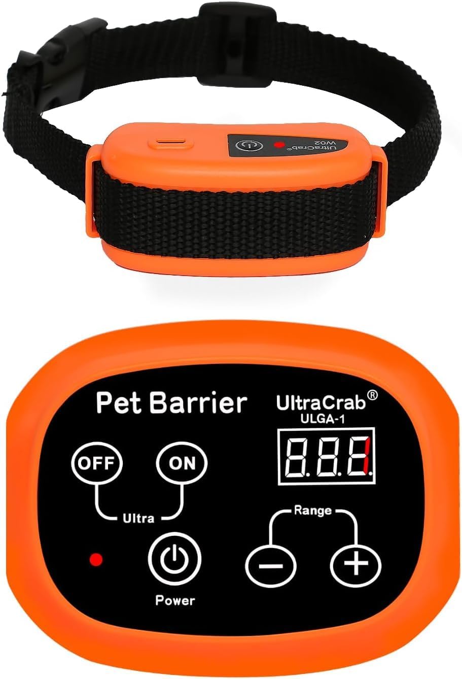 Indoor Pet Barrier for Home,Keeps Areas Off Limits,Dog Home Proofing, Waterproof/Rechargeable/Beep/Static Training Collar,Wireless Electric Fence,1 Dog Orange Kit