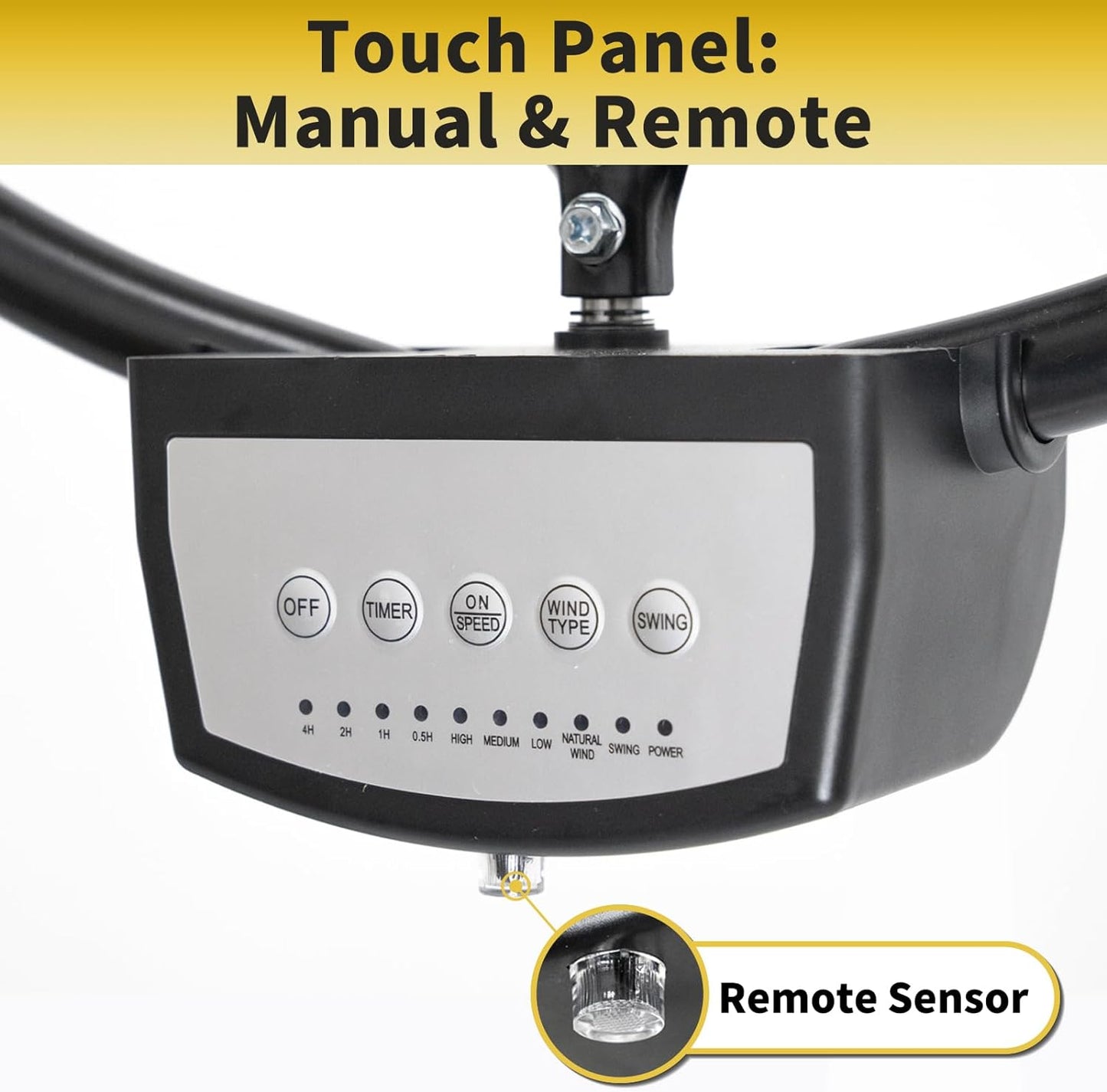 HiCFM 20" Remote Control Wall Mounted Fan, 5000 CFM High Velocity 3-Speed Oscillating Wall Fans with Timer for Industrial, Commercial, Warehouse, Garage, Gazebo and Patios - UL Listed, 2 Pack