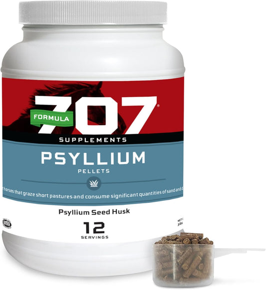 Formula 707 Psyllium Pellets Equine Supplement (3lb Jar - 12 Day Supply)