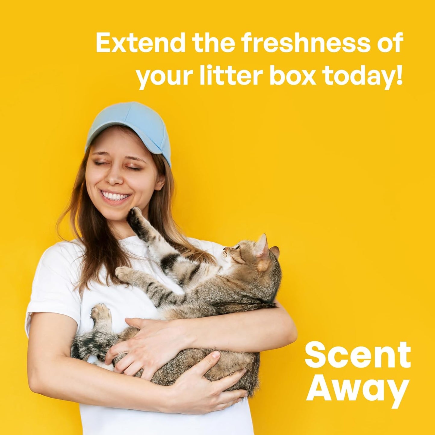 Cat Litter Deodorizer | Litter Box Odor Eliminator | Fragrance-Free with Active Carbon | Eliminates Cat Odors and Smells to Keep Your Home Fresh and Clean (Pack of 1)