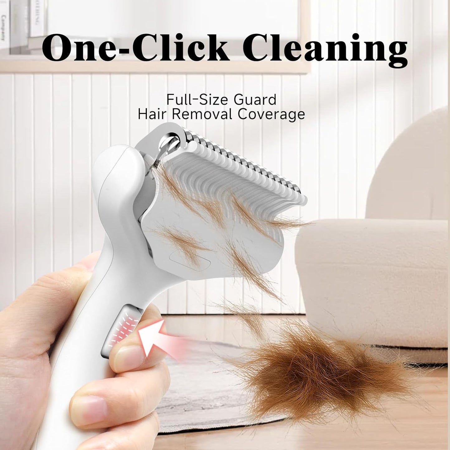 Undercoat Shedding Brush for Dogs & Cats – Professional Deshedding & Dematting Tool – Grooming Comb for Long Hair, German Shepherds & All Pets