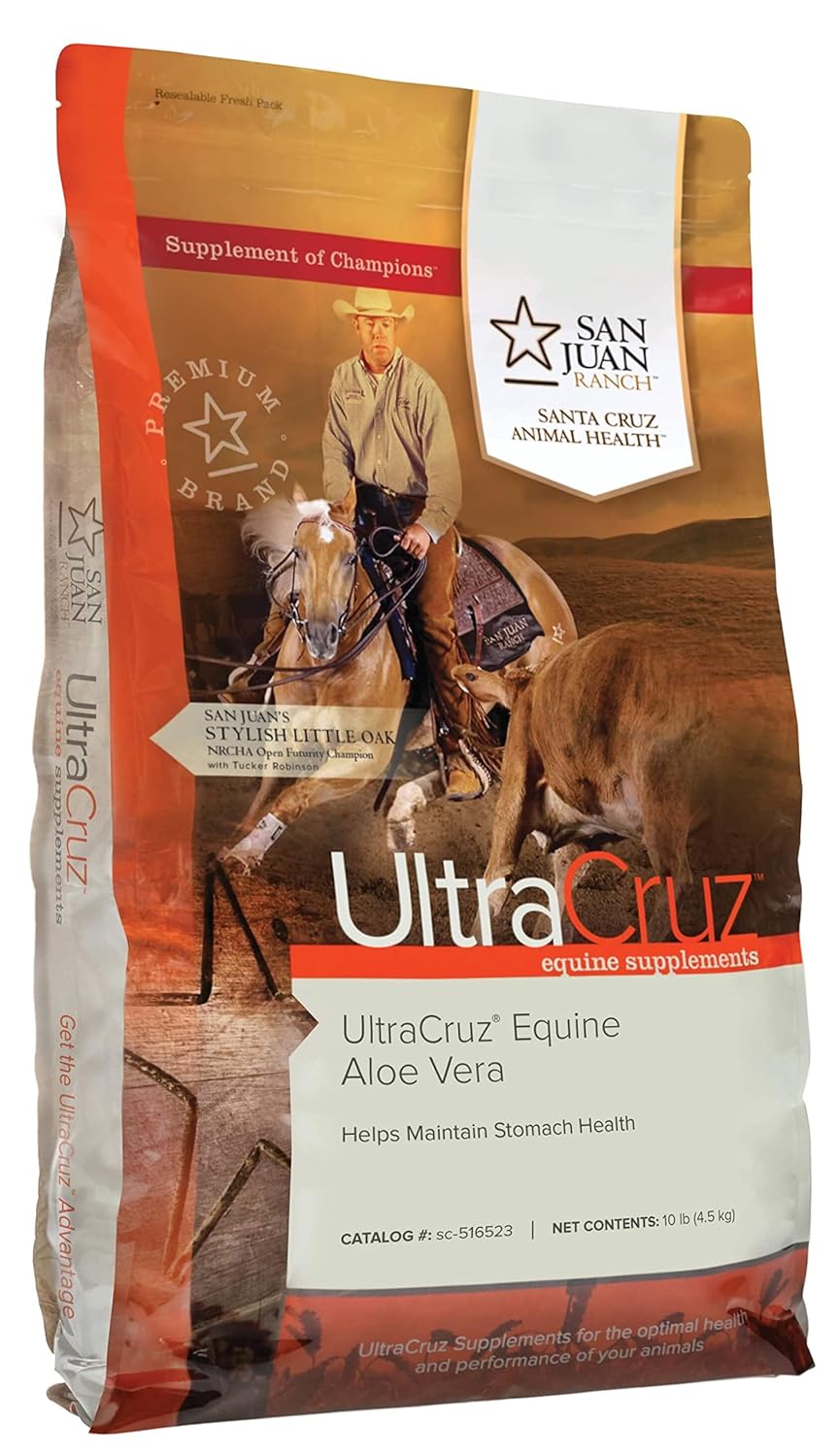 UltraCruz-sc-516523 Equine Aloe Vera Supplement for Horses, 10 lb, Pellet (162 Day Supply)