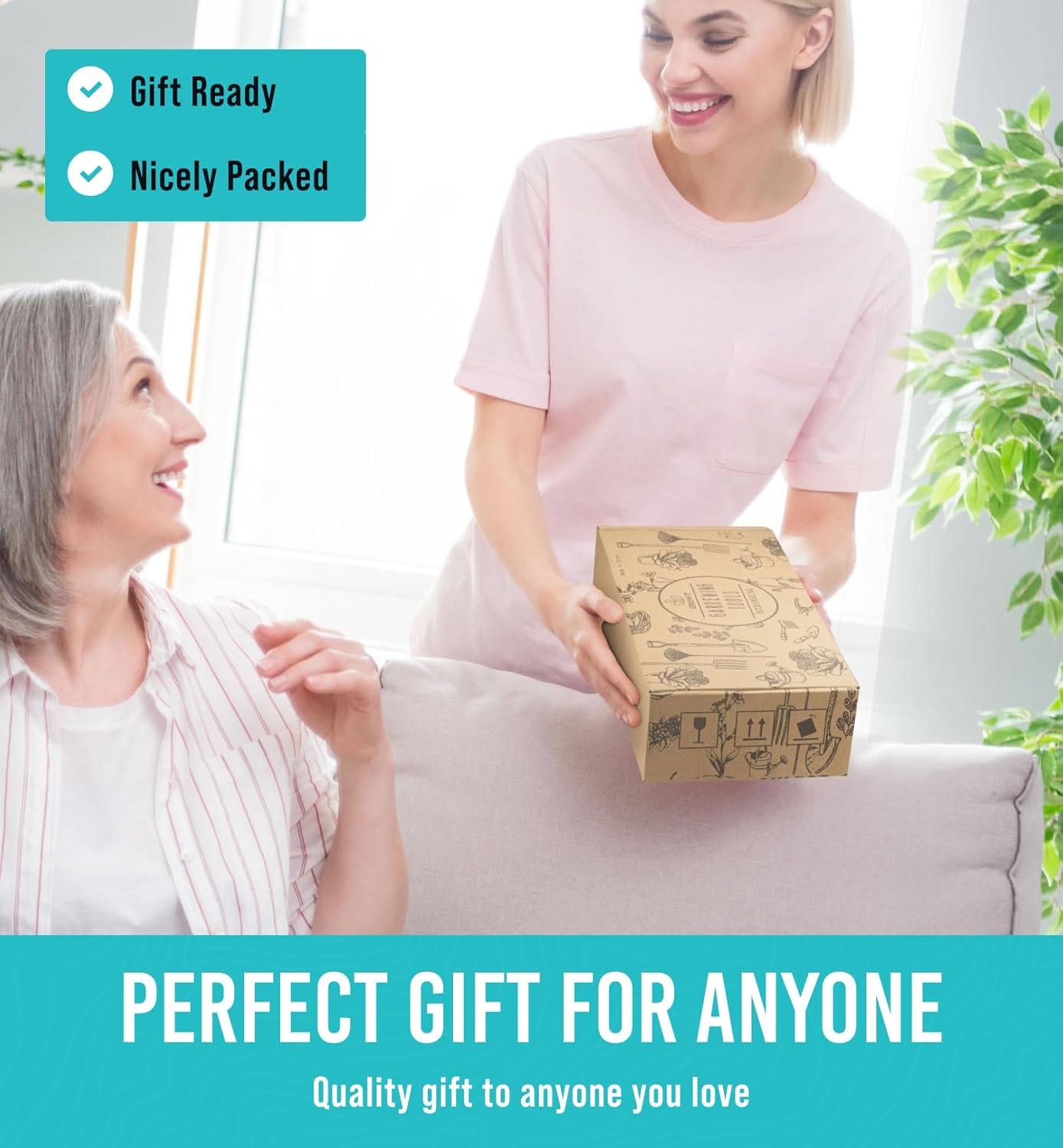 GROWIT Heavy Duty Gardening Tools - 22-Piece Gardening Gifts for Women, Men, Mom, Dad - Durable, Ergonomic Garden Tools Set