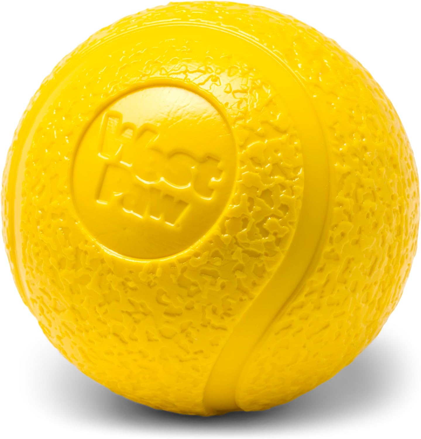 WEST PAW Boundr Ball Dog Fetch Toy – Bouncing Toys for Dogs, Fetch, Catch, Chewing, Play – Floatable, Recyclable Balls – Small Dandelion Yellow/Hot Pink 2-Pack