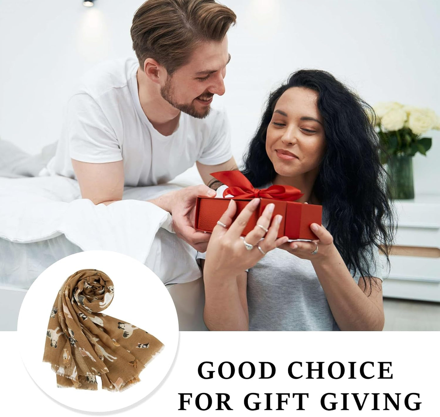 E-Clover Fashion Scarf for Women Lightweight Scarves Shawl Wrap for Spring/Summer Winter