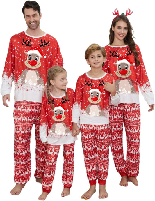 Matching Family Christmas Pajamas Set - Xmas Sleepwear PJs