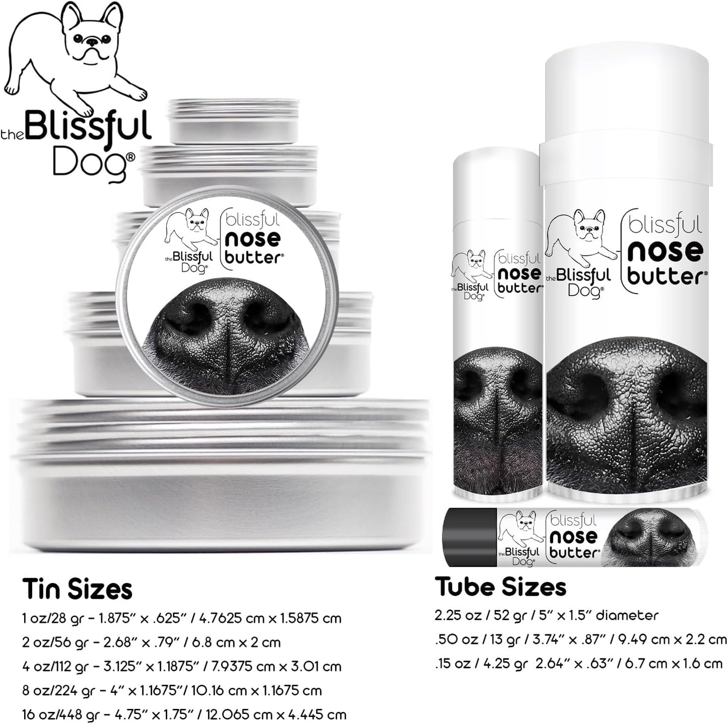 The Blissful Dog Great Dane Unscented Nose Butter - Dog Nose Butter, 16 Ounce