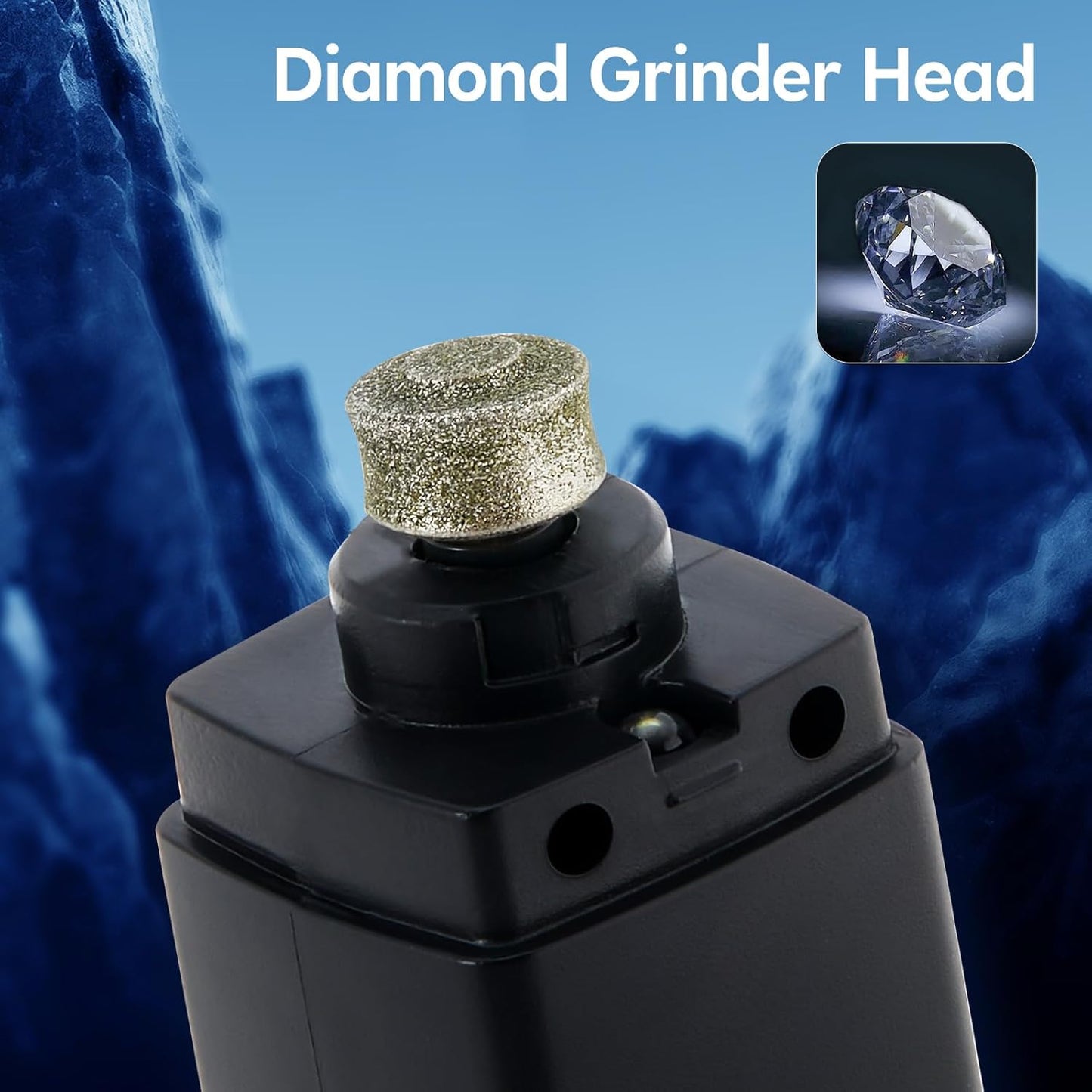 Rechargeable Dog Nail Grinder with 4-Speeds,Pet Claw Trimmers with 2 Modes Lighting UV, Nail Clippers for Small Medium and Large Dogs and Cats, Animal Nail Care,Grooming (Black)