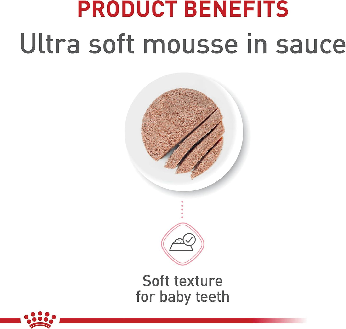 Royal Canin Feline Health Nutrition Mother & Babycat Ultra Soft Mousse in Sauce Wet Canned Cat Food, Supports Healthy Digestion and Brain Development, 3 oz, 6 Pack