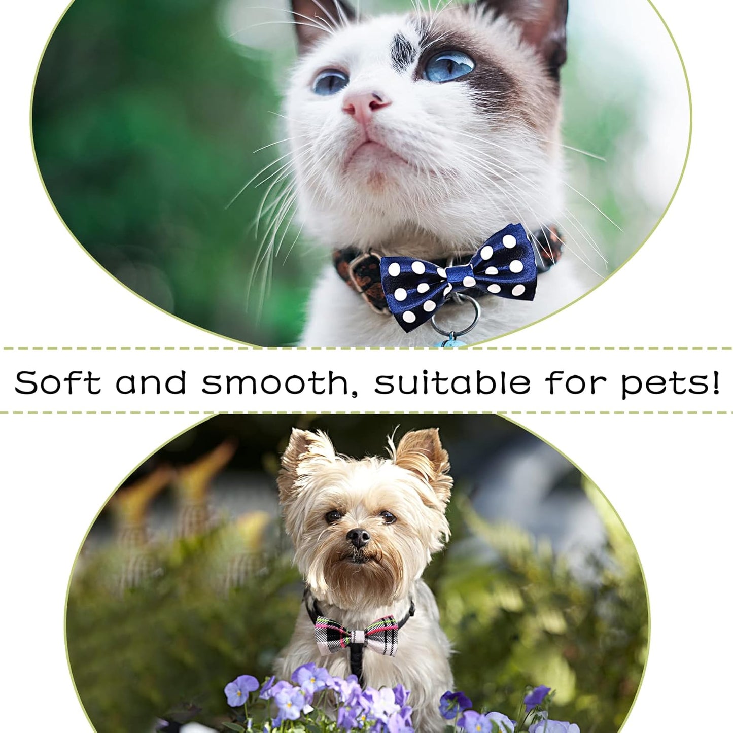 PET SHOW Pet Small Dogs Collar Embellishment Attachment Bow Ties Puppies Cats Collar Charms Accessories Slides Bowties for Birthday Wedding Parties Assorted A Style Pack of 5
