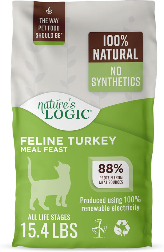 Nature's Logic Turkey Dry Cat Food (1 Pack), 15.4 lb