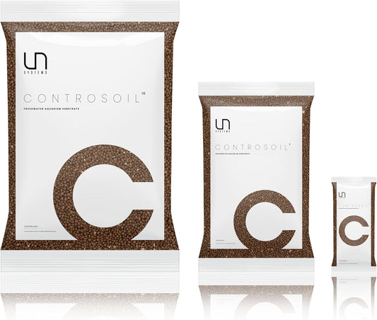 Ultum Nature Systems Controsoil - Freshwater Aqua Soil Substrate for Fish, Shrimp, Live Plant Propagation and Aquascaping - 6.8pH Low Ammonia, Volcanic Ash - Brown, Extra Fine (1 Liter | 2LB)