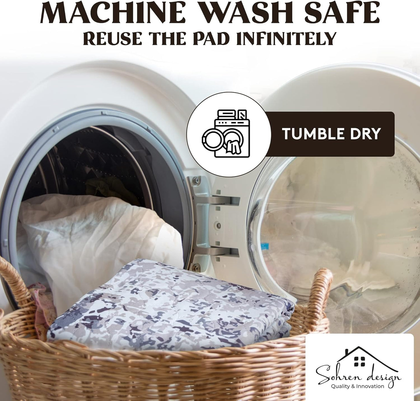 Washable Pee Pads for Dogs (2-Pack) Reusable Dog Pee Pads Washable - Pet Mats for Floor Waterproof, Whelping Pad, Potty Pads for Dogs, Crate Liner for Small, Medium, Large Pets (36" x 48")