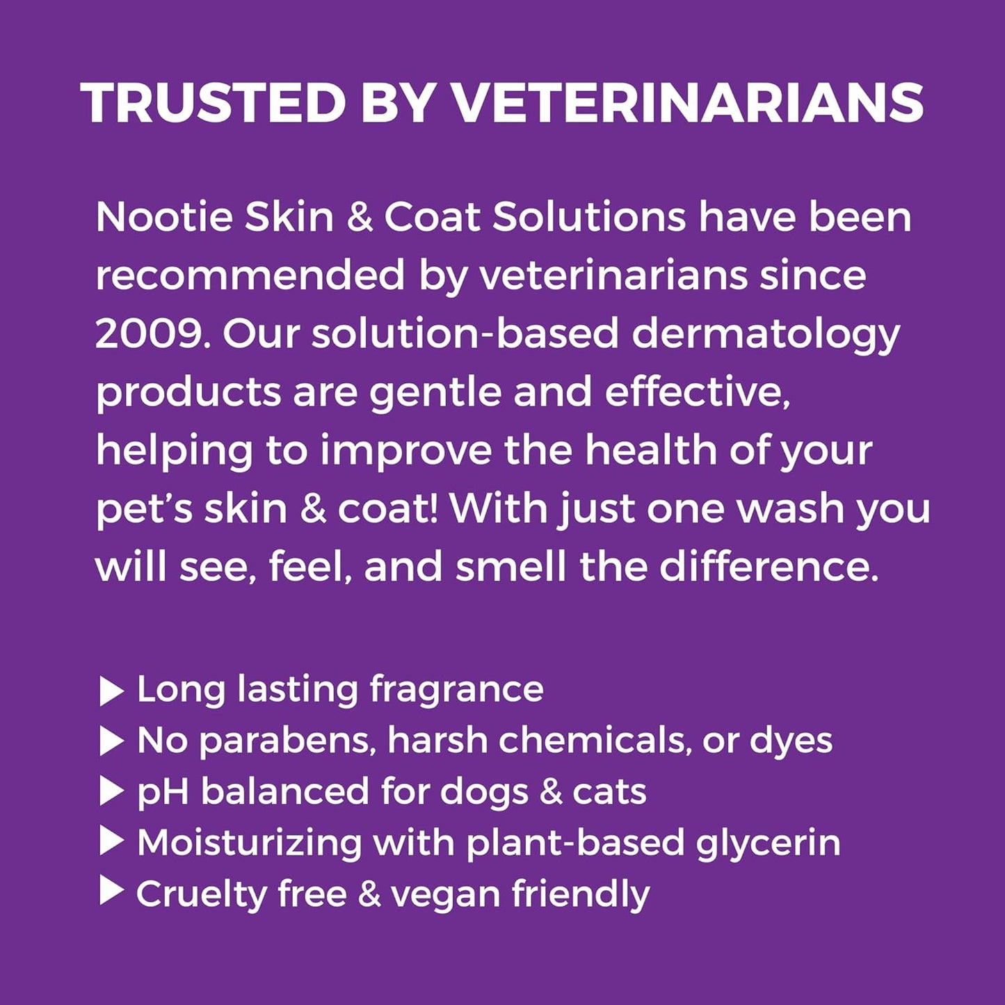 Nootie - Pet Shampoo for Sensitive Skin - Revitalizes Dry Skin & Coat - Natural Ingredients - Gentle Dog Shampoo - Cleans & Conditions