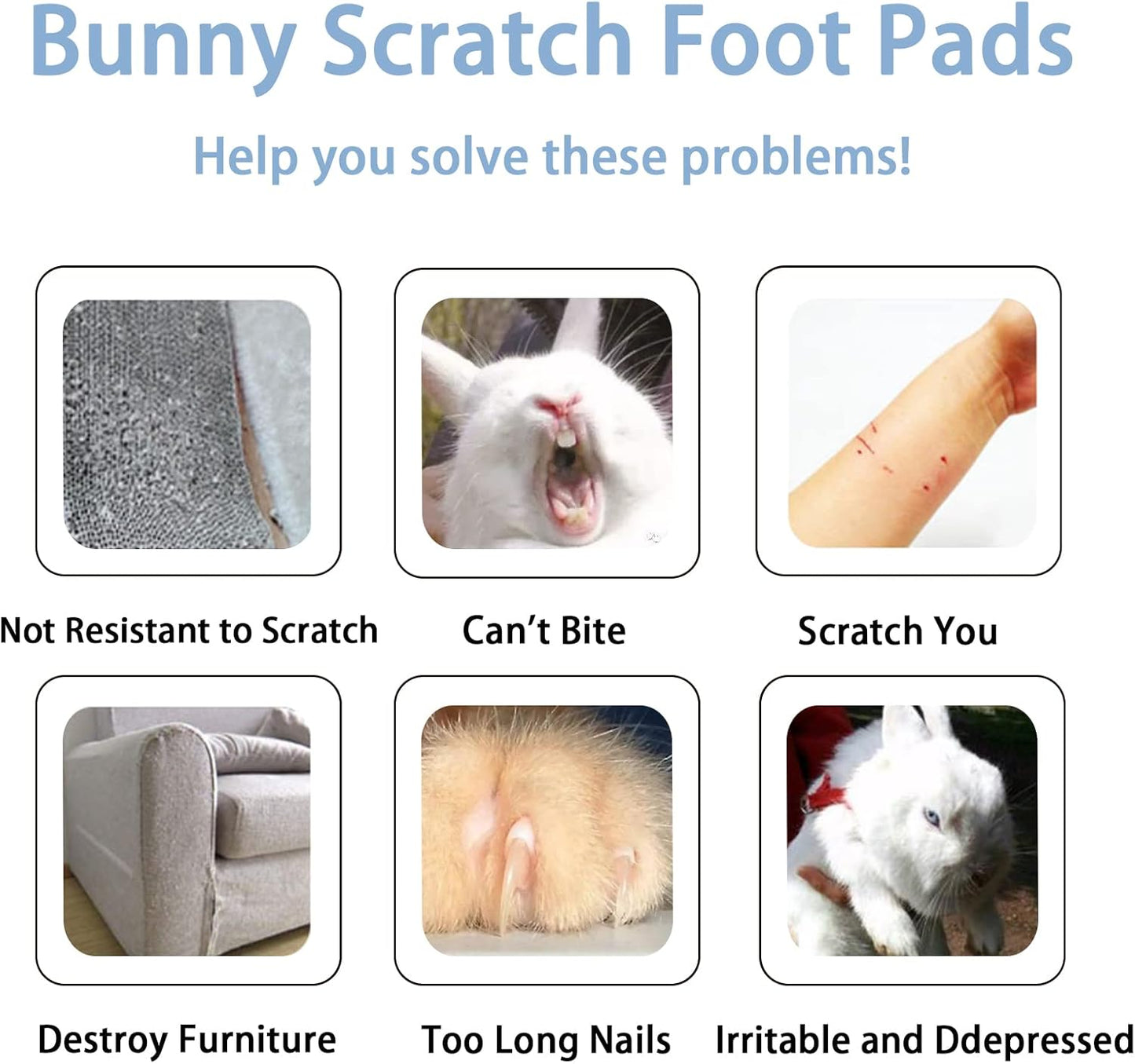 BNOSDM Rabbit Grinding Claw Pads Bunny Scratch Foot Pads Natural Hamster Lava Stone for Teeth Grinding Black Guinea Pig Scratching Board Chew Toy for Ferret Chinchilla Mouse