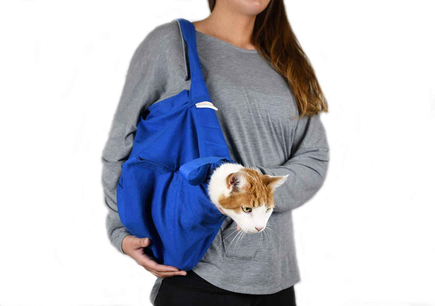 Cozy Comfort Carrier - X-Large Cobalt Blue Cat Carrier Soft for Grooming, Vet Visits, Medication Administration, Dental Care, Nail Trimming, and Car Travel