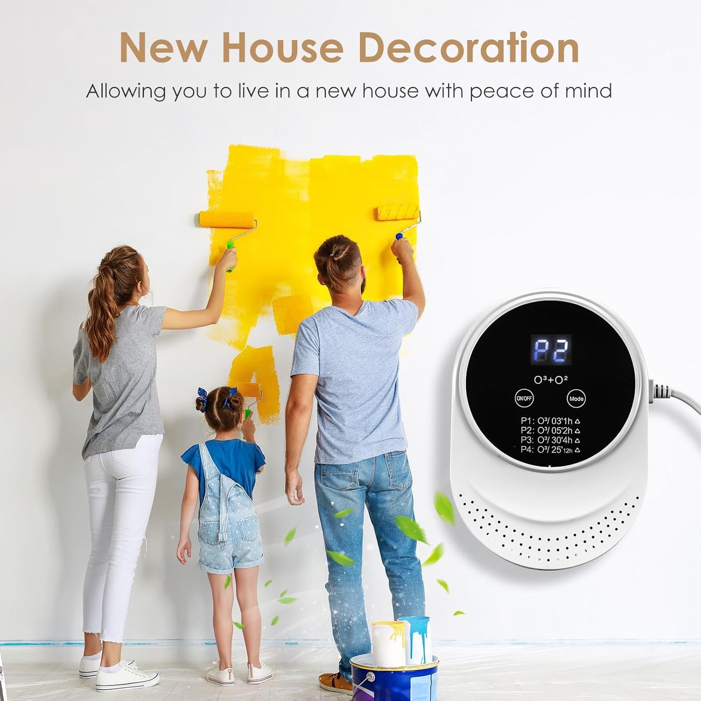 Cat Litter Deodorizer for Litter Box Plug In Air Fresheners for Home Ionizer Air Purifier for Strong Odor Portable Air Cleaner for Bathroom Toilet Living Room Kitchen Pets House Car (1)