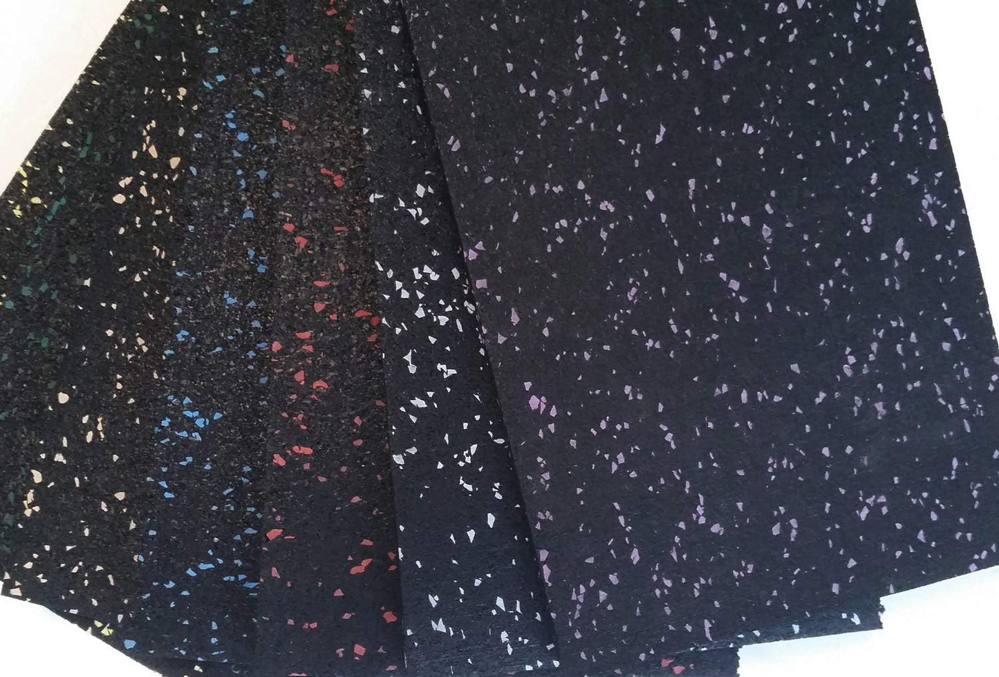 American Floor Mats 1/4in (7mm) Thick Solid Black 4' x 5' Heavy Duty Rubber Rolls, Protective Exercise Mats, Home Gym Rubber Flooring