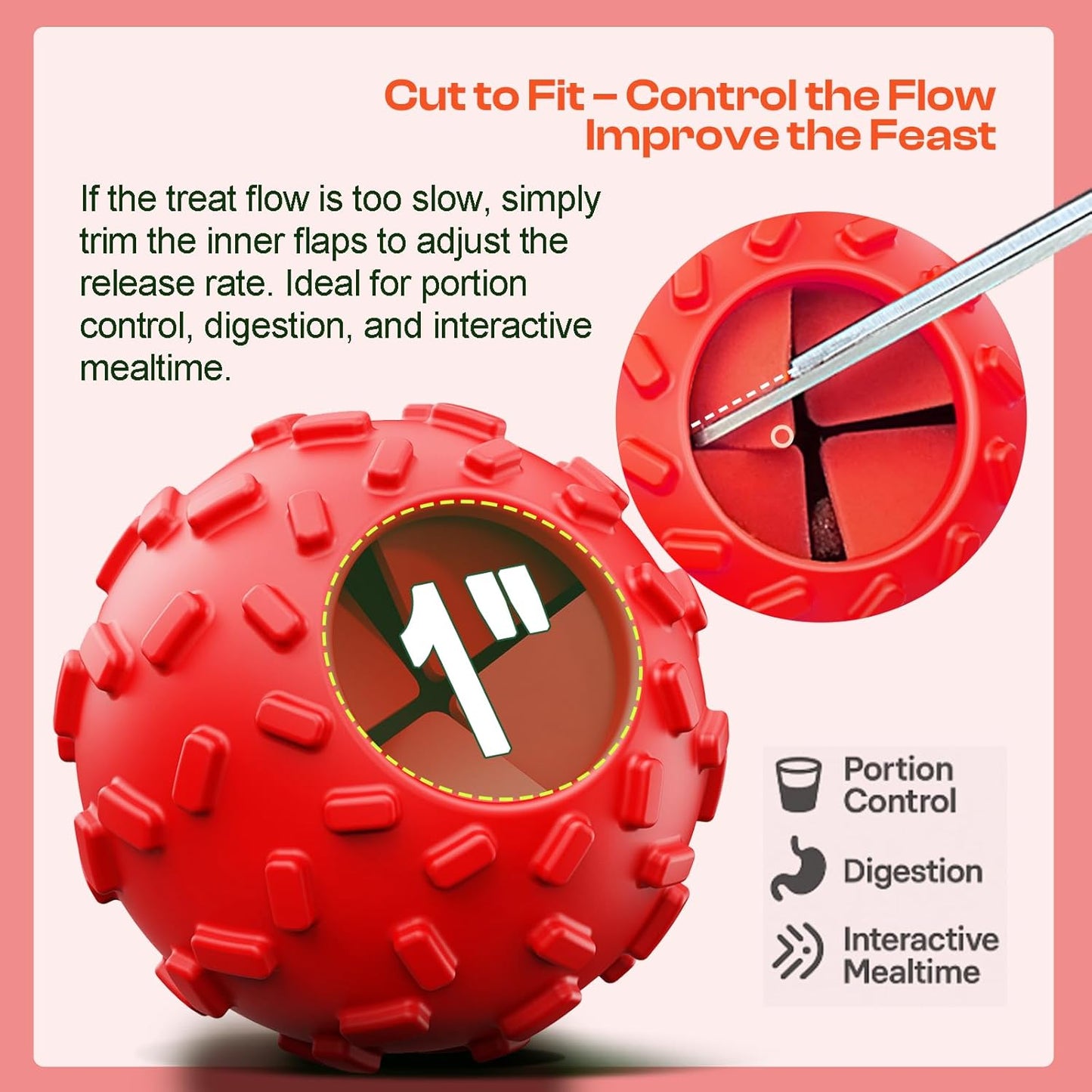 Dog Puzzle Toy 2 Pack – Cognitive Dog Treat Toy,Interactive Dog Toys for Treat Dispensing, Slow Feeder for Mental Stimulation & Anxiety Relief, Puppy Training Toy, Natural Rubber