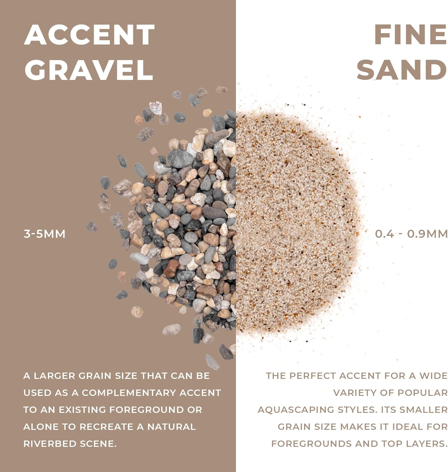 Ultum Nature Systems Controsand Bora Aquarium Sand (8L) - Freshwater Tank Substrate for Live Shrimp & Planted Aquariums