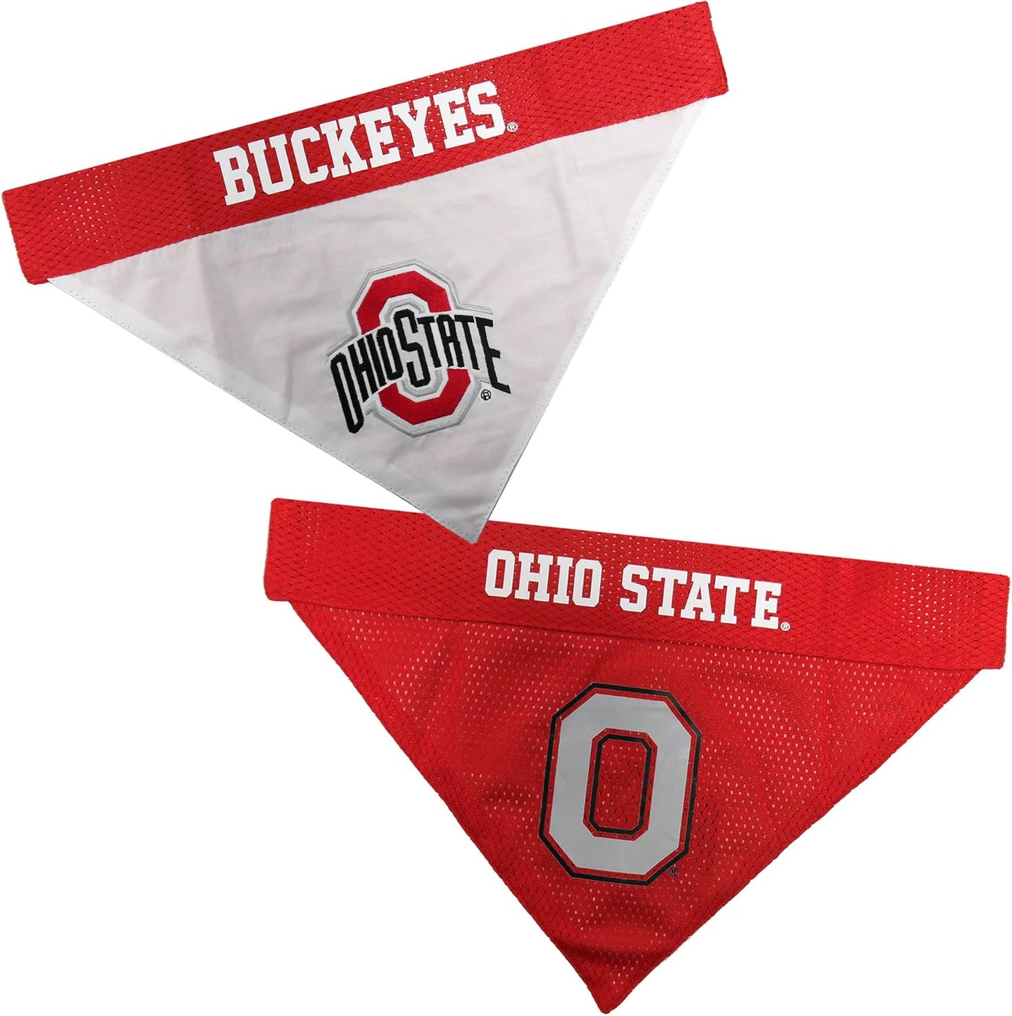 Pets First Collegiate Pet Accessories, Reversible Bandana, Ohio State Buckeyes Size XX-Large