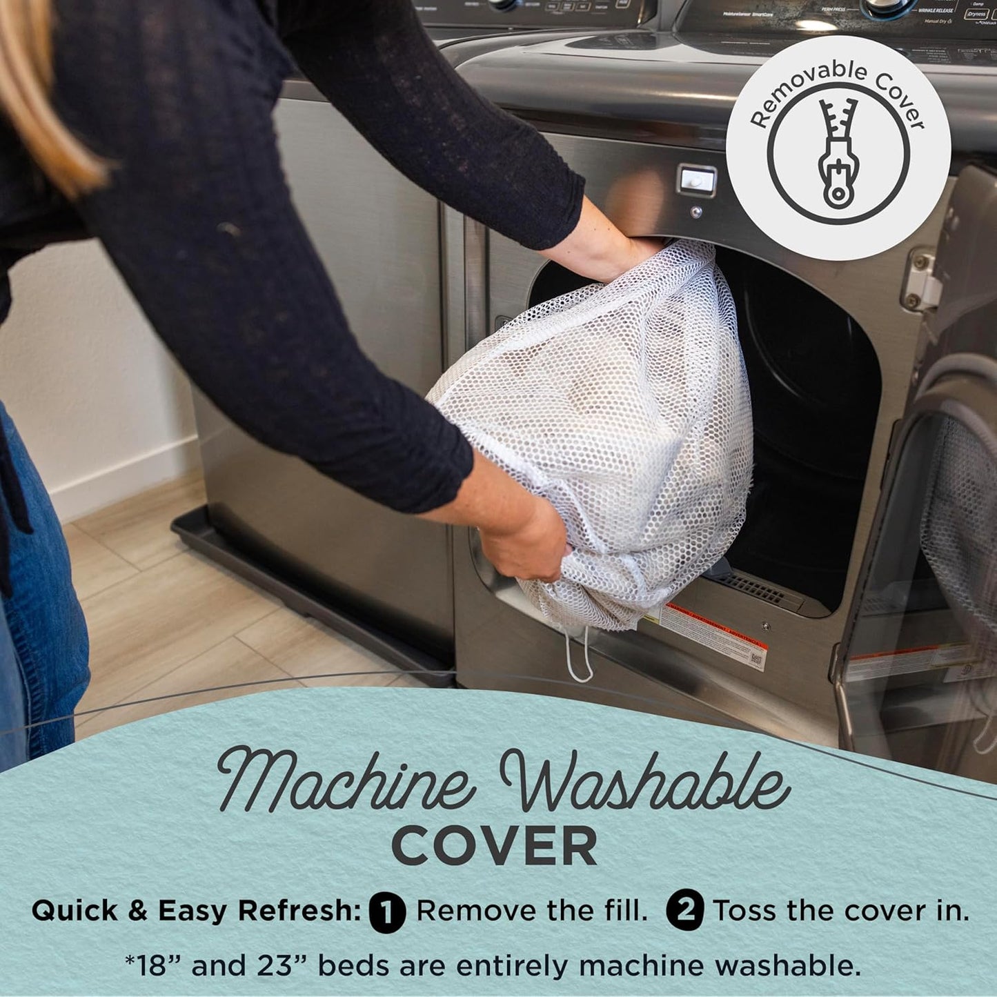 Best Friends by Sheri Original Calming Donut Dog and Cat Bed, Lux Faux Fur, Gray, (36in x 36in) - Anxiety Relief for Pets Up to 100 lbs