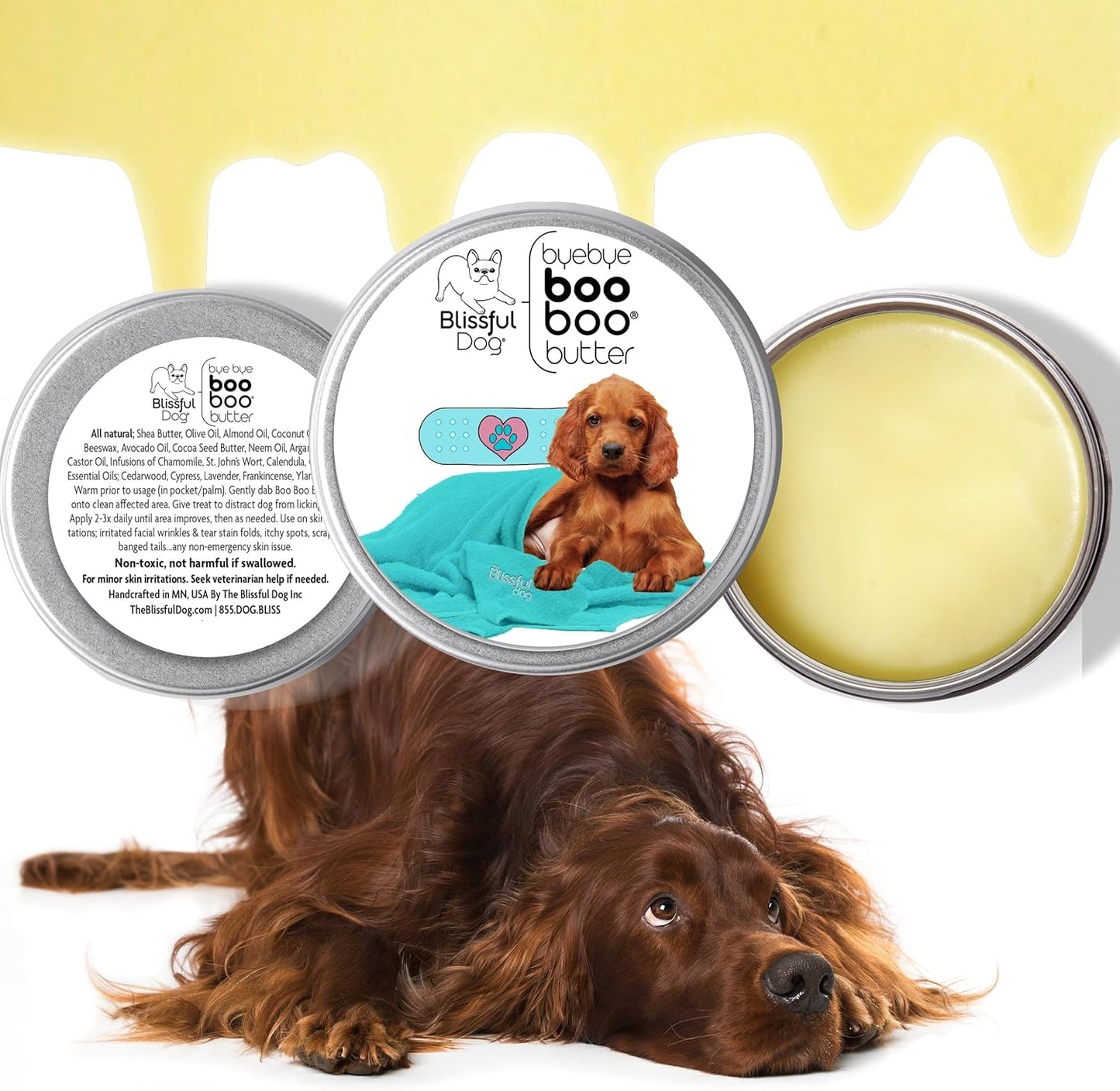The Blissful Dog Irish Setter Boo Boo Butter, 16 Ounce