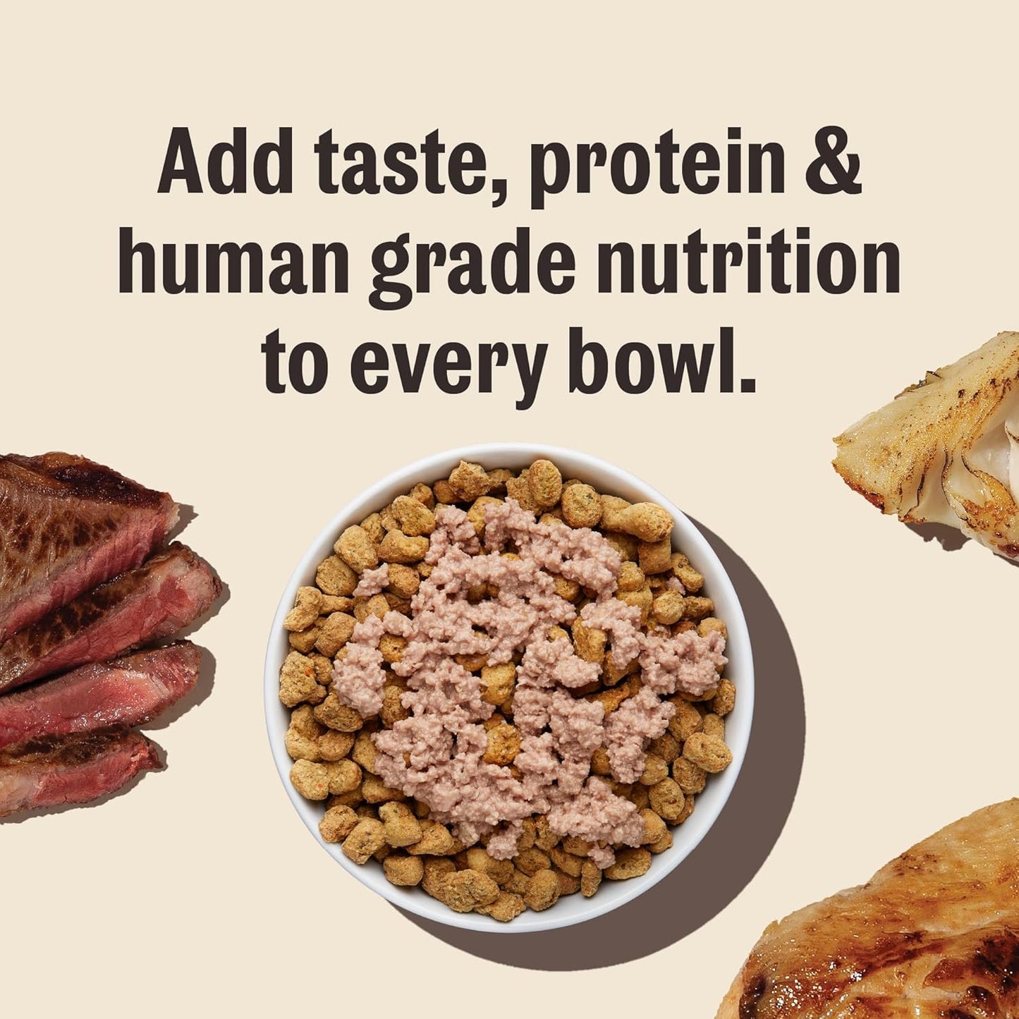 The Honest Kitchen Meal Booster: 99% Turkey & Duck Dog Food Topper, 5.5 oz (Pack of 12)