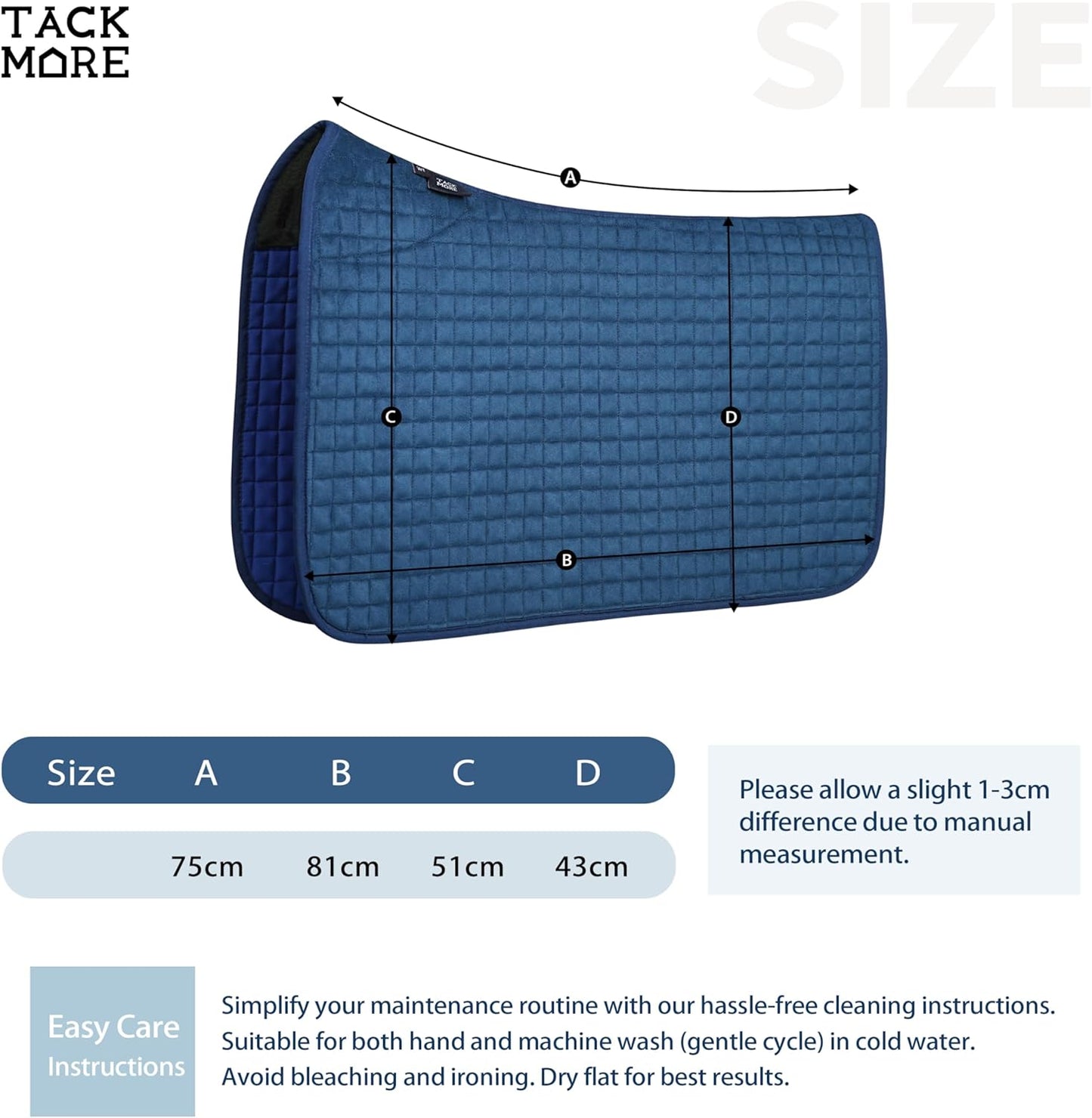Tackmore Western Saddle Pad Breathable, Shock-Absorbing Saddle Pad