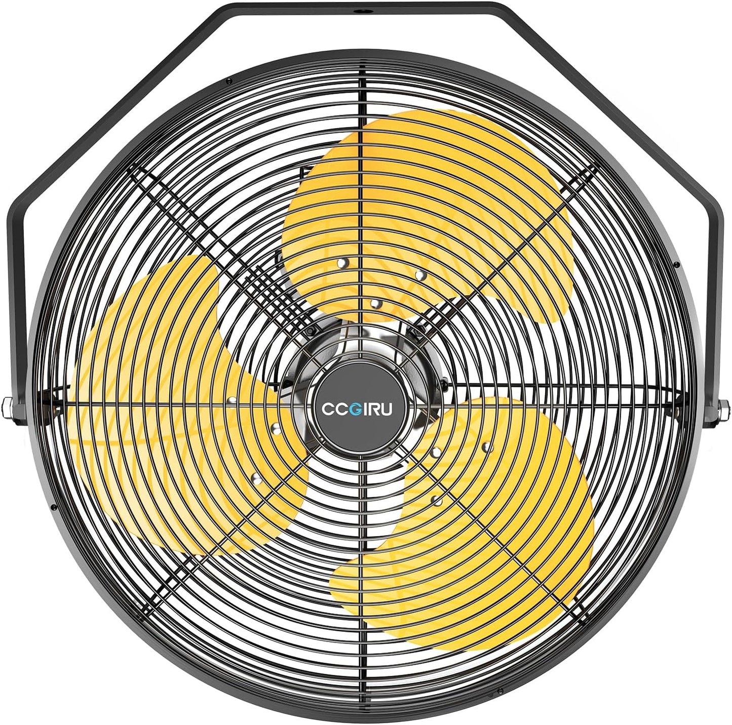 2800 CFM 12" Industrial Wall Mount Fan, High Velocity 3-Speed Professional Metal Wall Mounted Fan with Sealed Motor, Heavy Duty Fan Indoor for Covered Patio, Greenhouse, Gazebo, and Garage, UL Listed