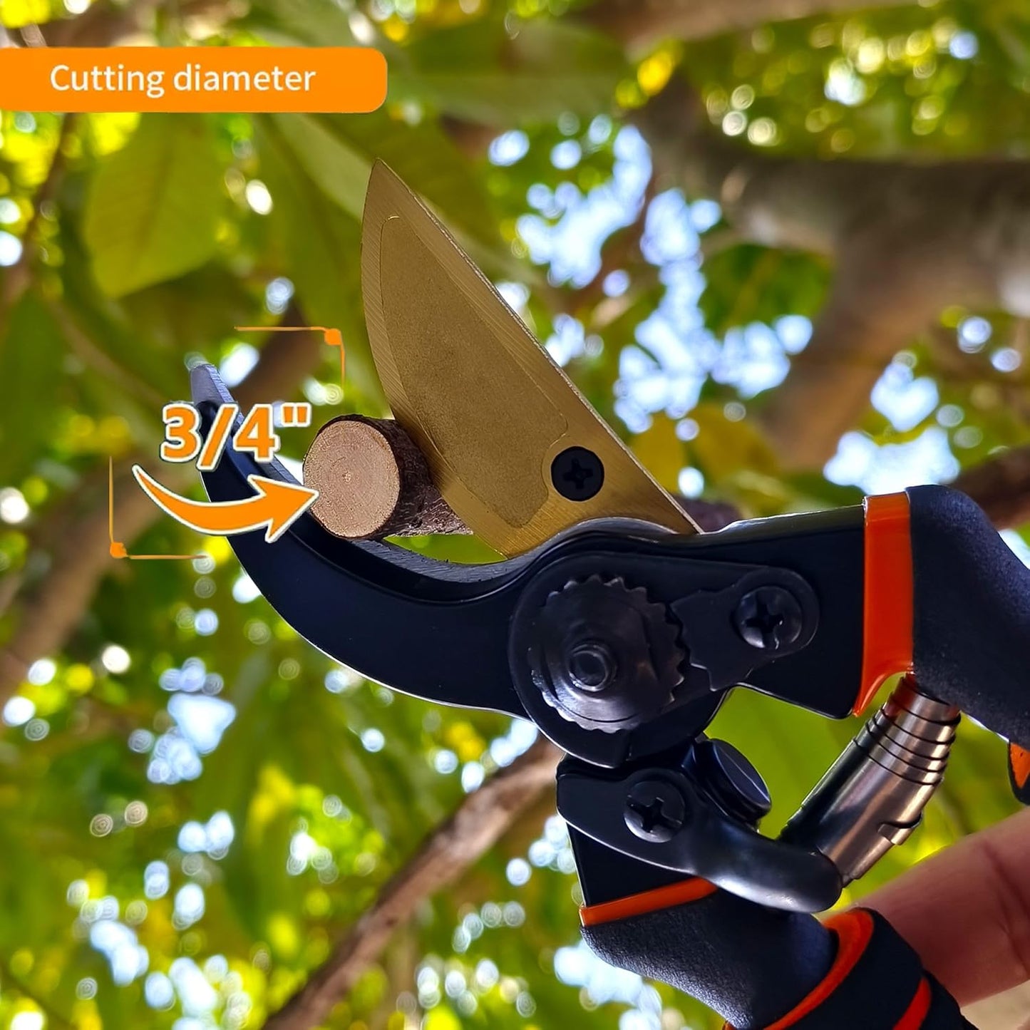 Gardening Tools – 3-in-1 Premium Garden Tool Set,Heavy Duty Pruning Shear, Trowel and Transplanter,Rust-Proof Hand Tool Set, Ideal Gardening Gifts for All (Black)