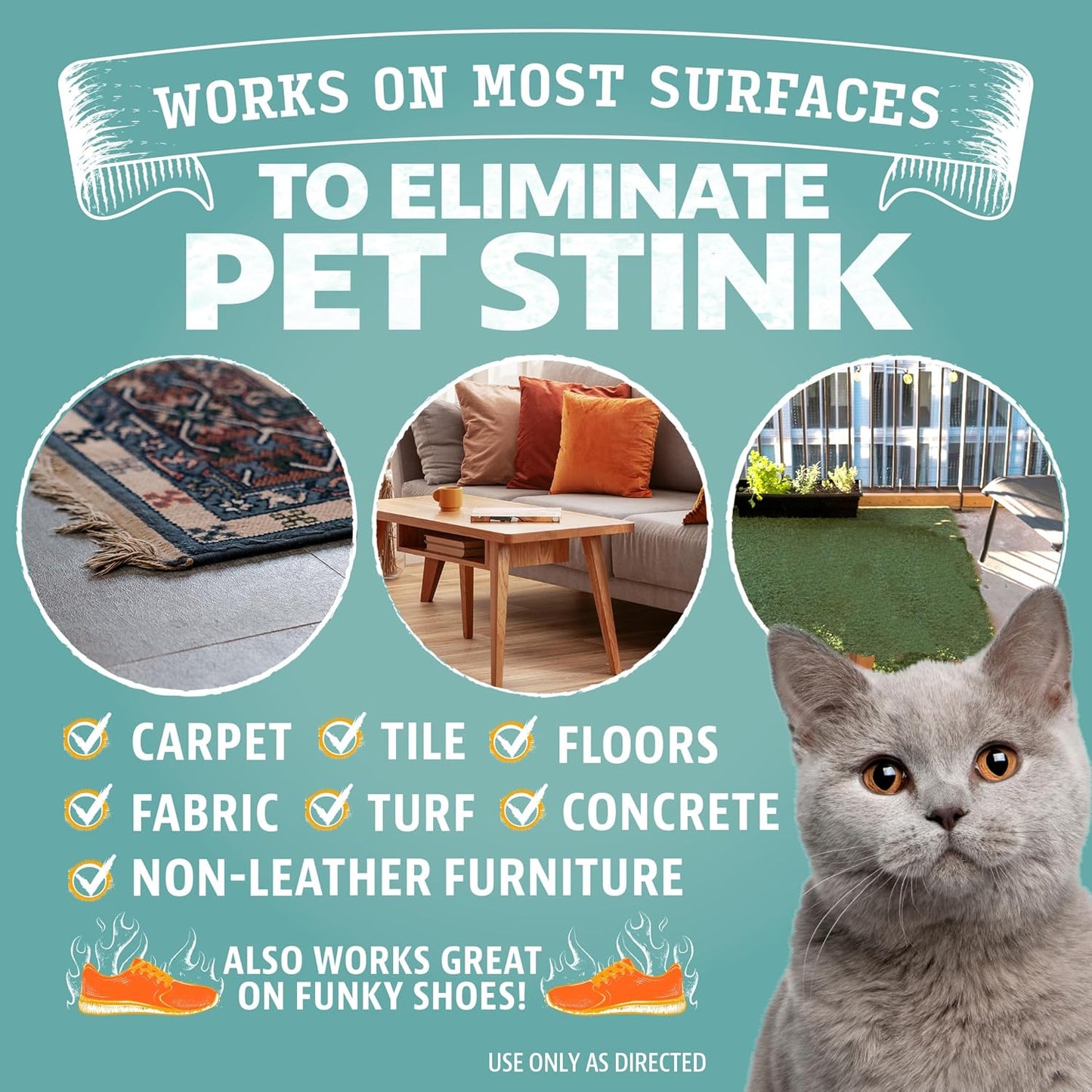 Angry Orange Pet Odor Eliminator Concentrate for Cat Urine and Smells - Fresh Scent - 8 oz (Makes 128 oz of Cleaner)