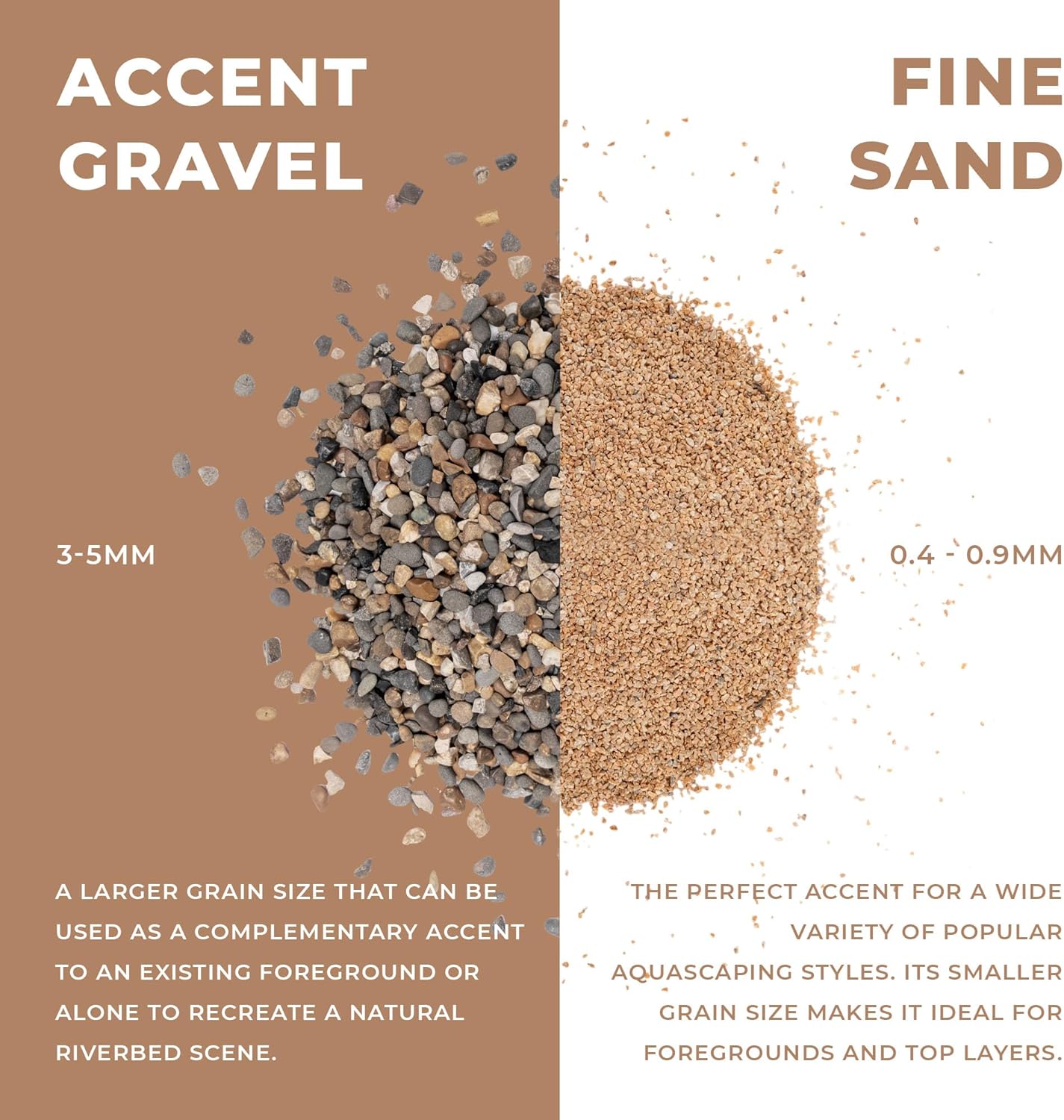 Ultum Nature Systems Controsand Mojave Aquarium Sand (8L) - Freshwater Tank Substrate for Live Shrimp & Planted Aquariums