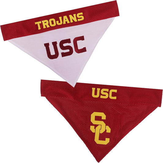 Pets First Collegiate Pet Accessories, Reversible Bandana, USC Trojans, Small/Medium