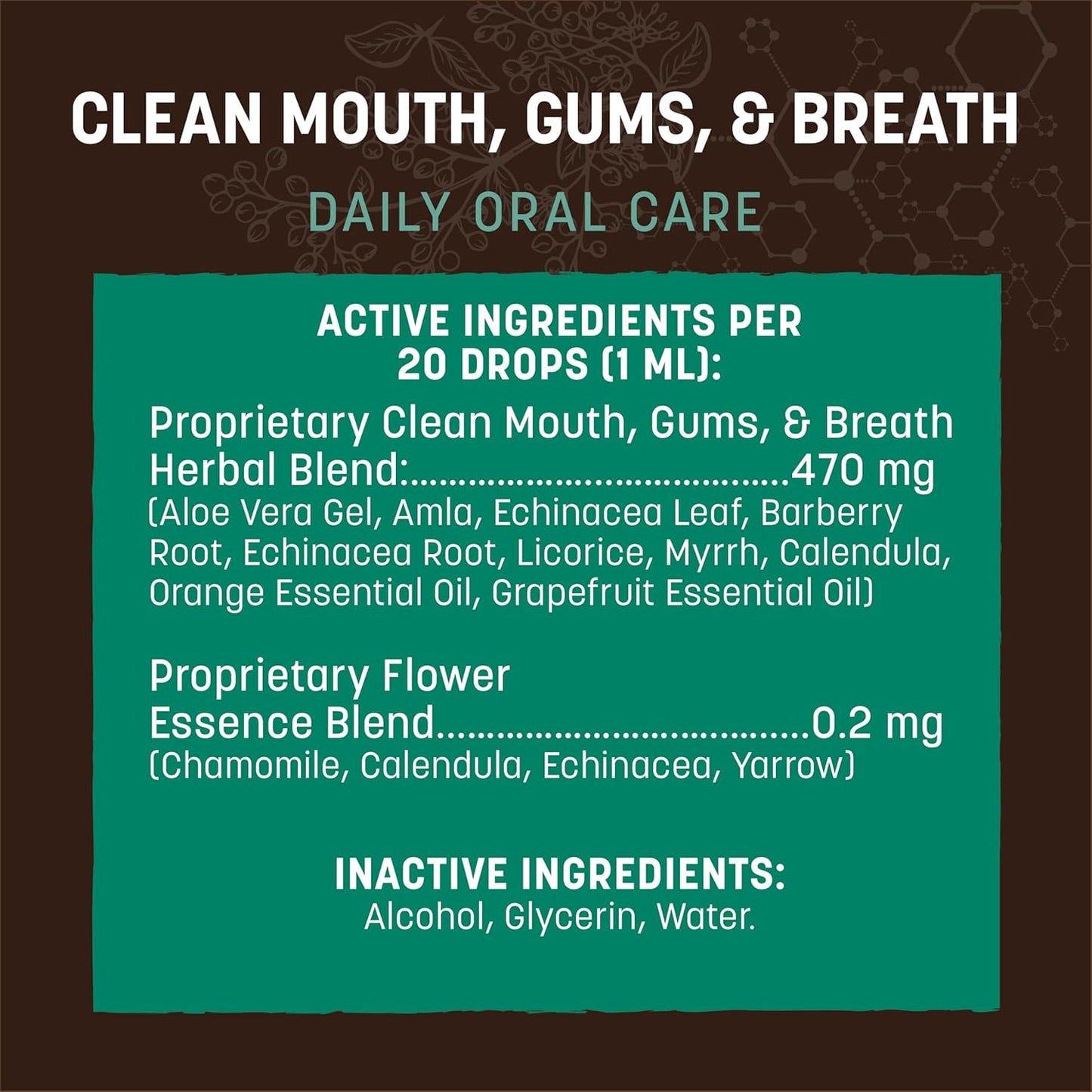 Earth Animal Herbal Remedies | Clean Mouth, Gums and Breath | 2 fl oz