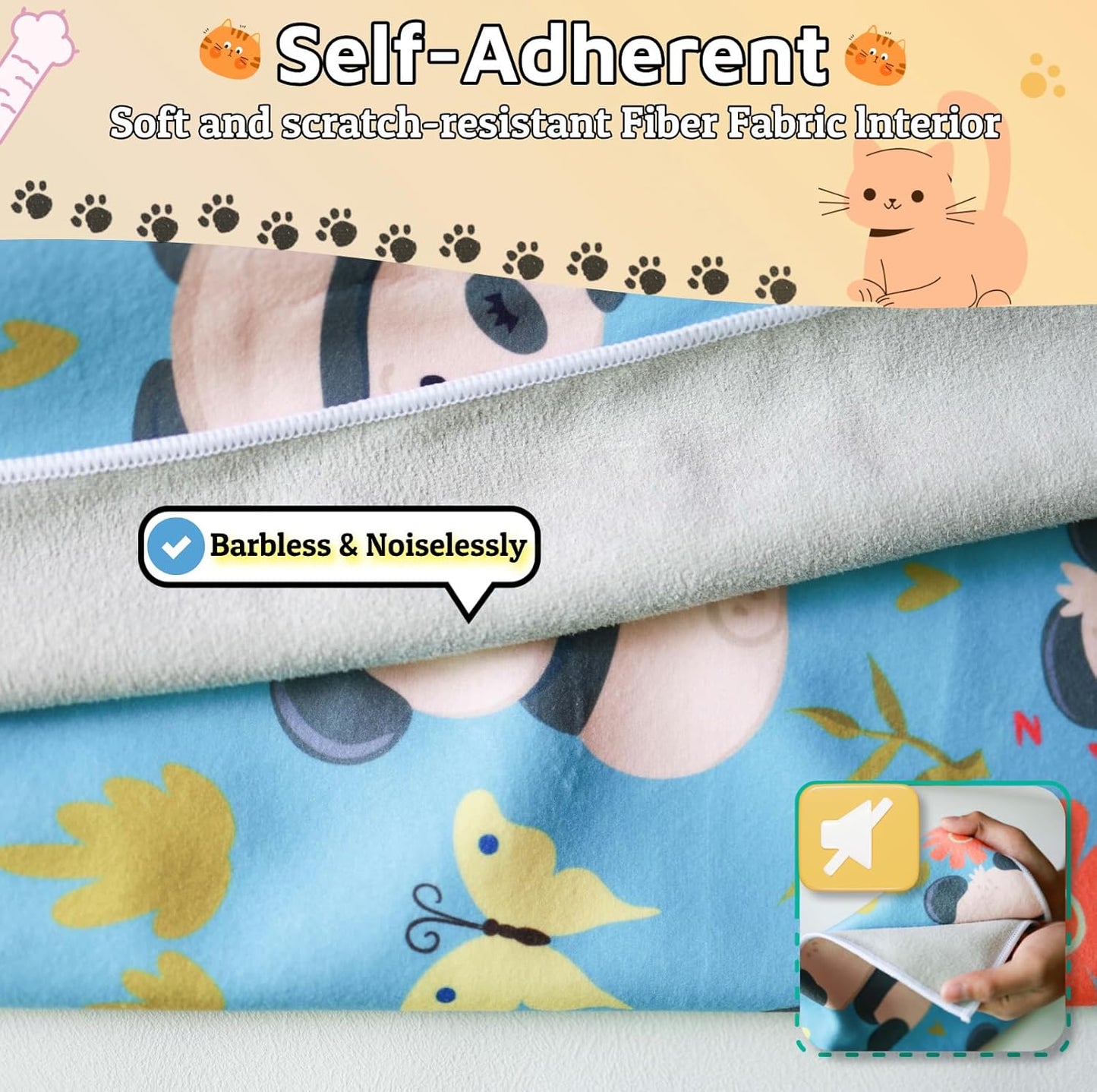 Cat Wrap for Grooming-Premium Cat Grooming Wrap Cat Restraint for Nail Clipping, Self-Adherent Soft Cat Blanket to Wrap Cat Anti-Scratch Anti-Escape Grooming Bag (Blue, XL(Within 17lbs))