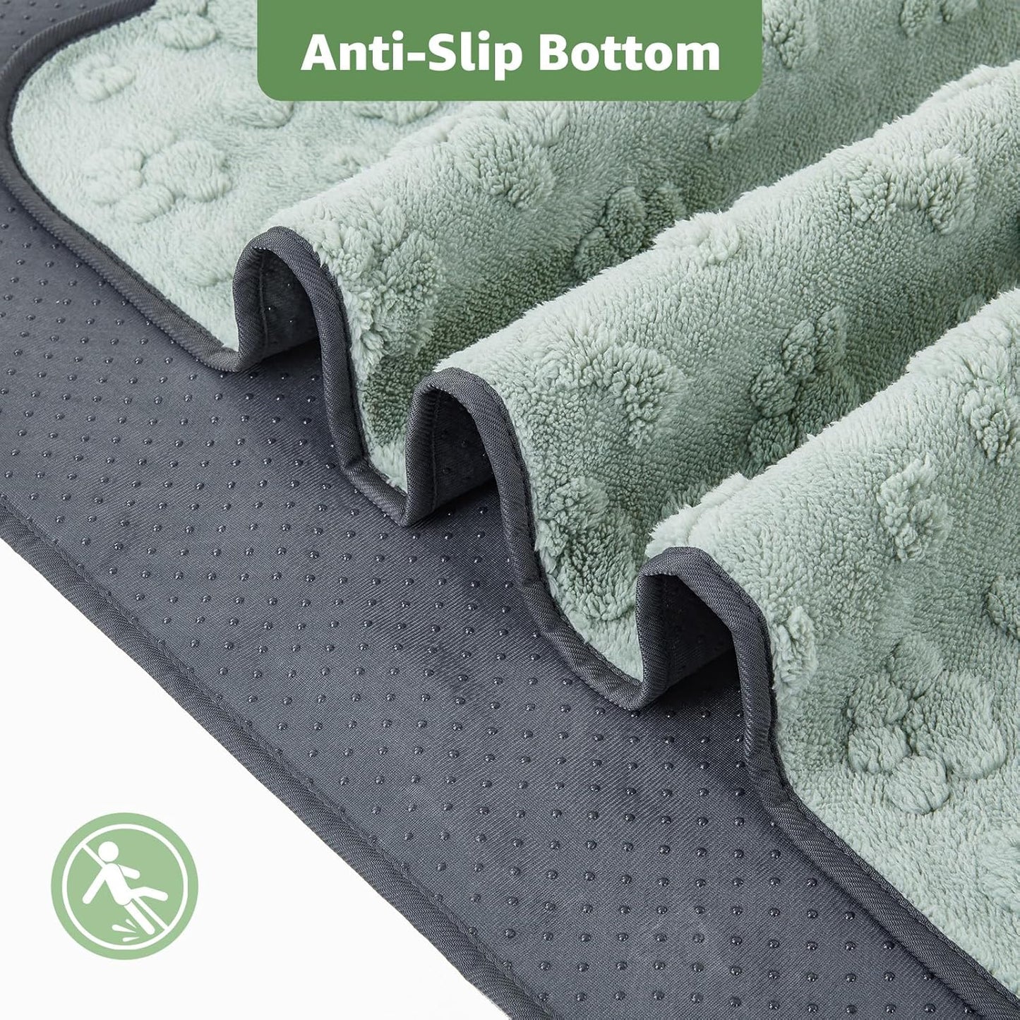 LOOBANI Washable Pee Pads for Dogs: 4 Pack Super Absorbent Reusable Puppy Pads, Leakproof and Waterproof Dog Training Pads Whelping Pads for Potty, Floor, Crate, Couch, Bed and Travel, 30"x34"