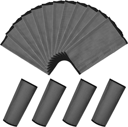 Jexine 12 Fly Boots for Horse Set of 12 Loose Breathable Mesh Horse Fly Sheets Protective Horse Leg Wraps Leggings for Preventing Flies and Mosquitoes Bites (Gray)